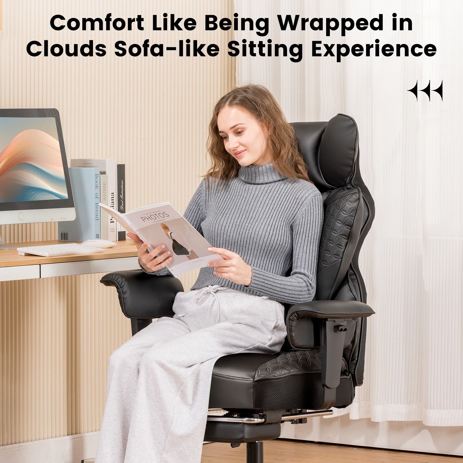 GTPLAYER LOWE'S-CH510-BLACK Office-Chairs - View #6