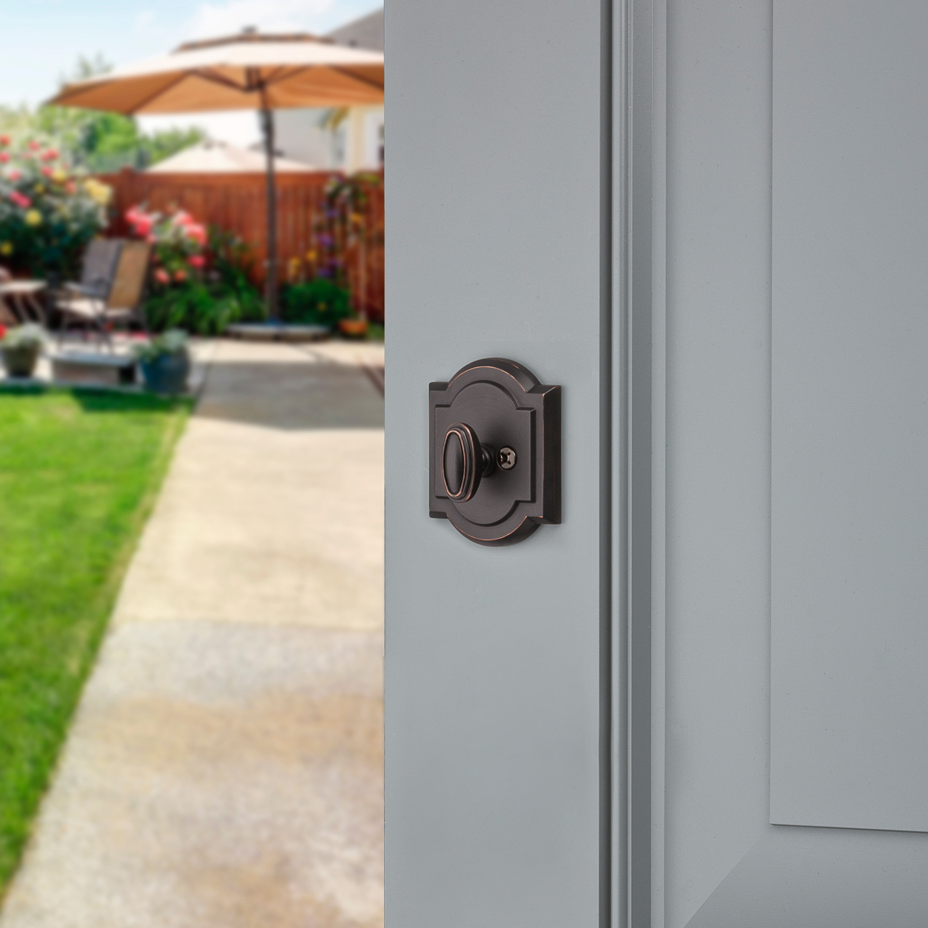 Baldwin Prestige 380 SmartKey Venetian Bronze Single-Cylinder Deadbolt ...