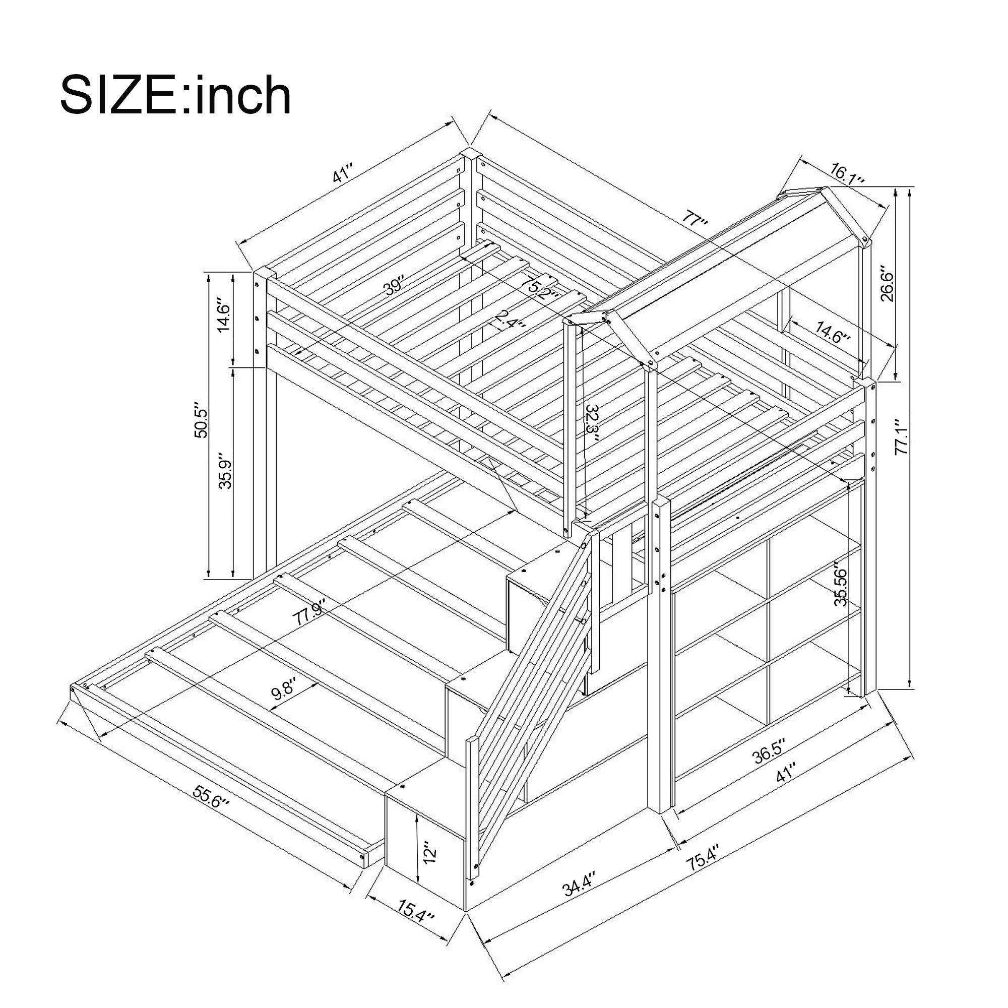Yiekholo LL-W-0628AAK Bunk-Beds - View #8