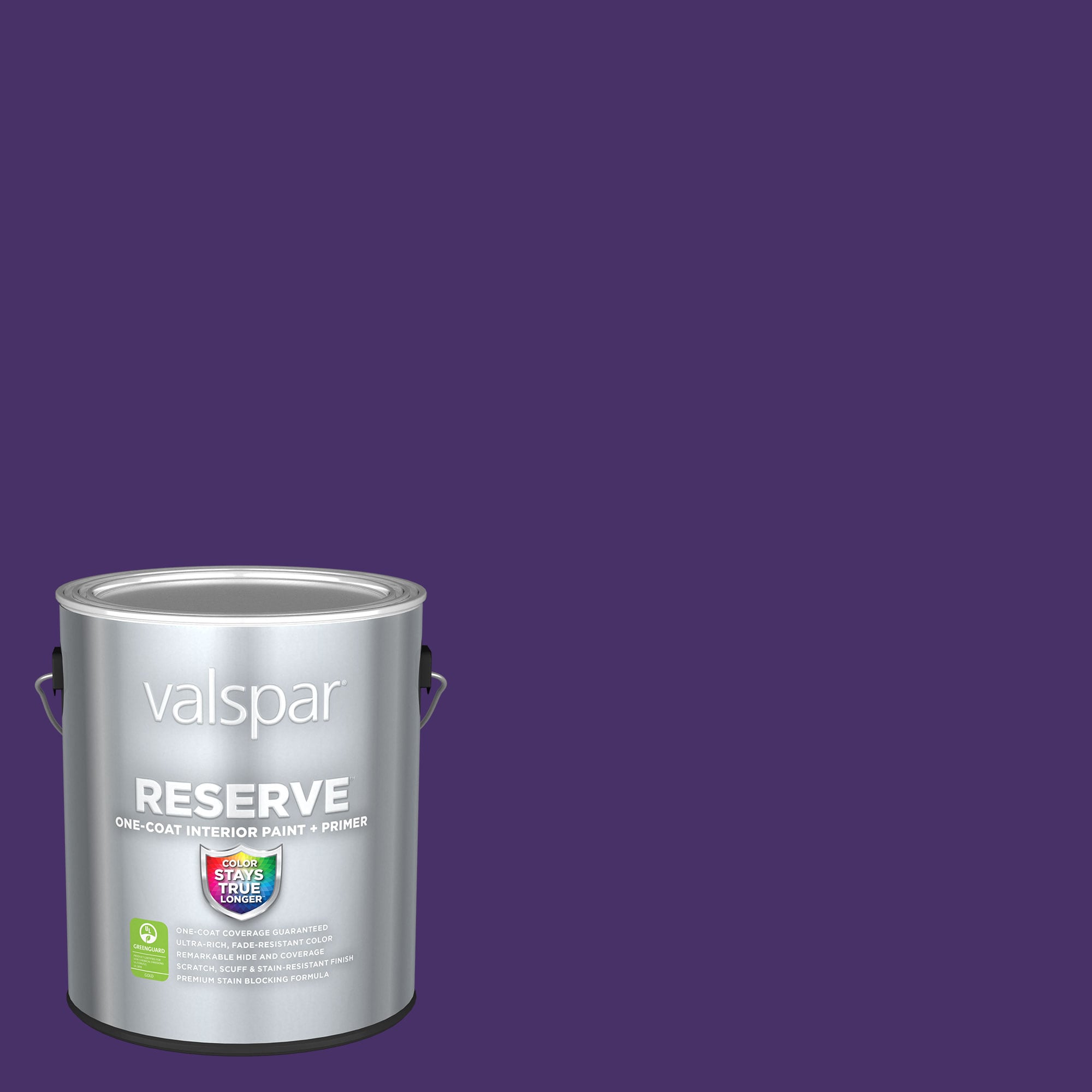 Valspar Reserve Flat Sumptuous Purple 4010-10 Latex Interior Paint ...