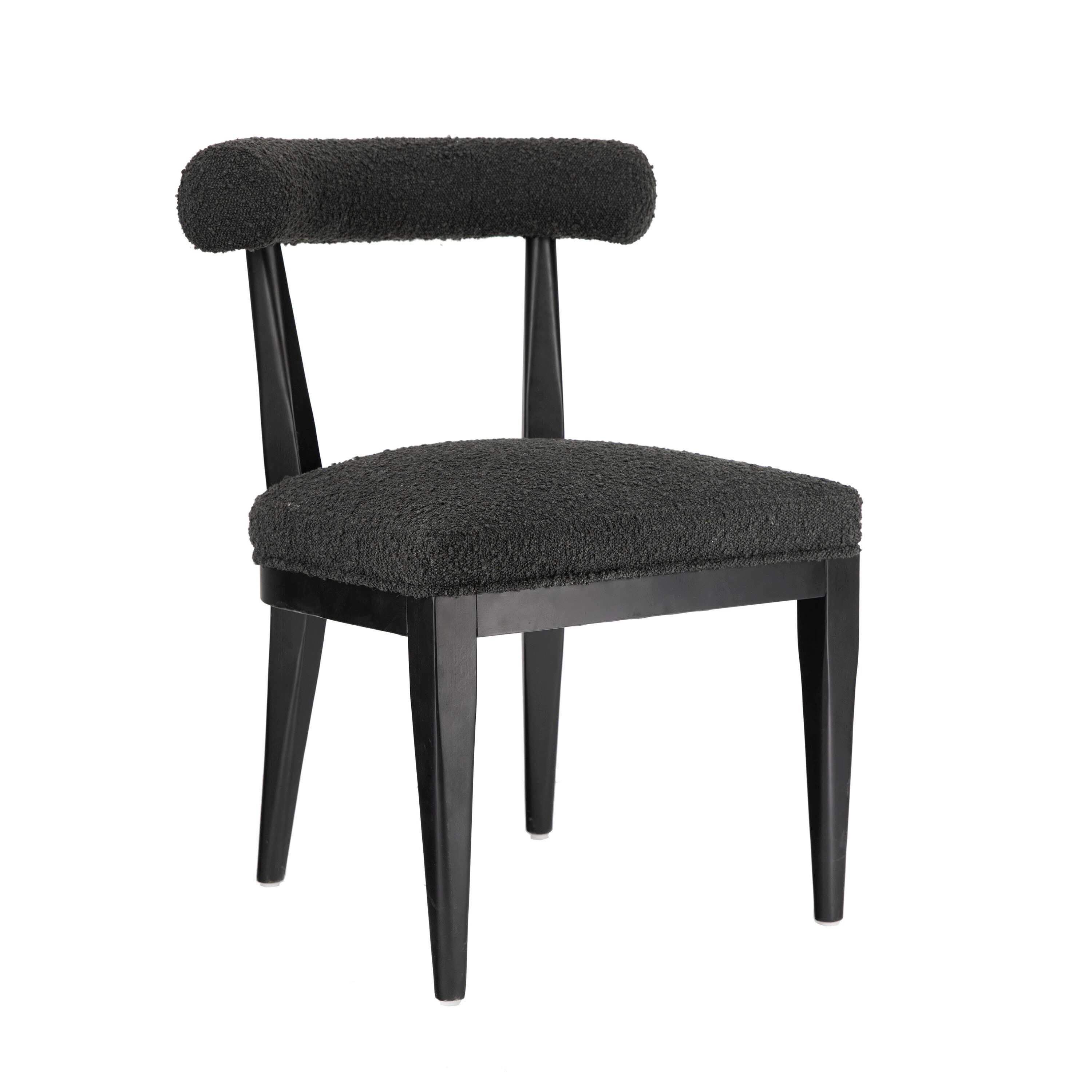 TOV Furniture Palla Boucle Upholstered Dining Side Chair (Wood Frame)