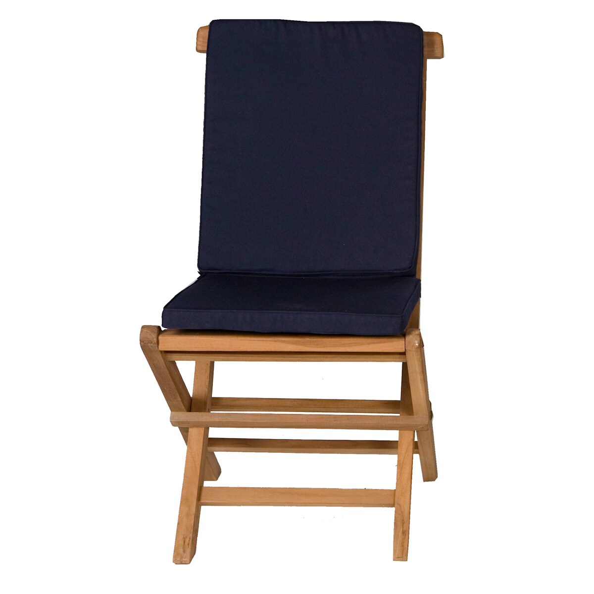 All Things Cedar Td72-22-w Butterfly Folding Chair Set & Cushion White - 9 Piece