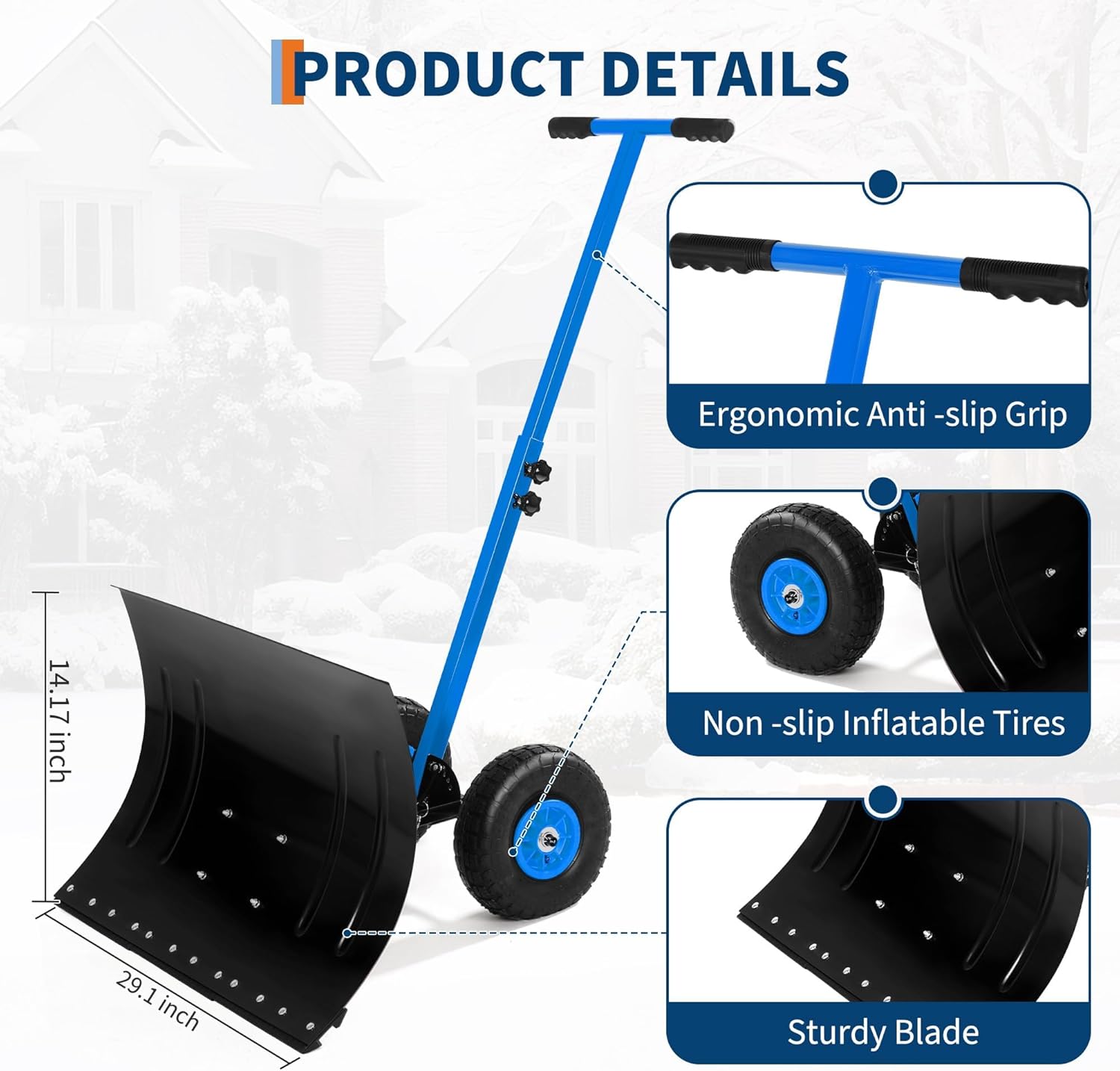 Garvee LMY-PPG-33VNUS38 Snow-Shovels - View #3