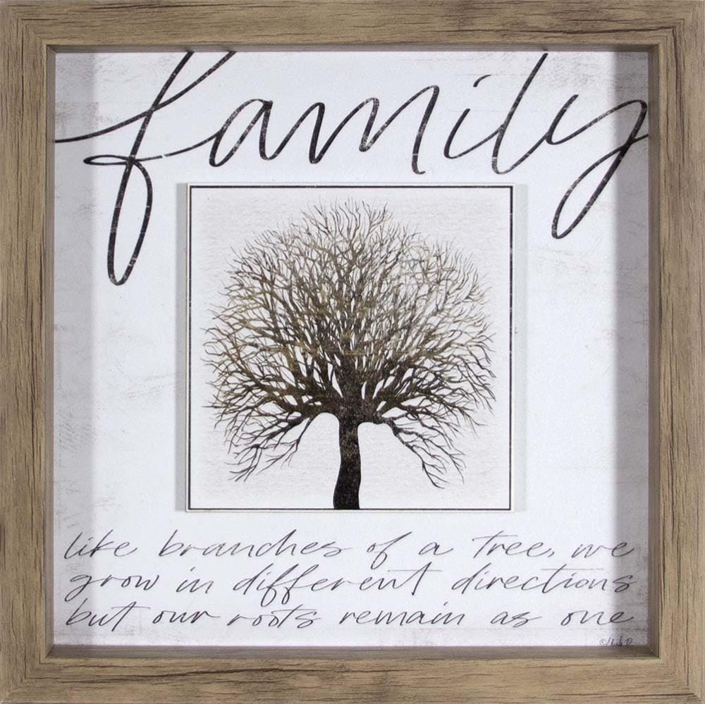 allen + roth 2001-8023LOW Framed 10-in H x 10-in W Inspirational Print