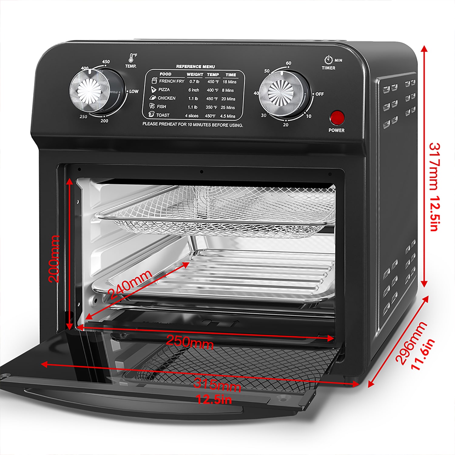 GZMR HYCC-24831BK-LC Countertop-Toaster-Ovens - View #9