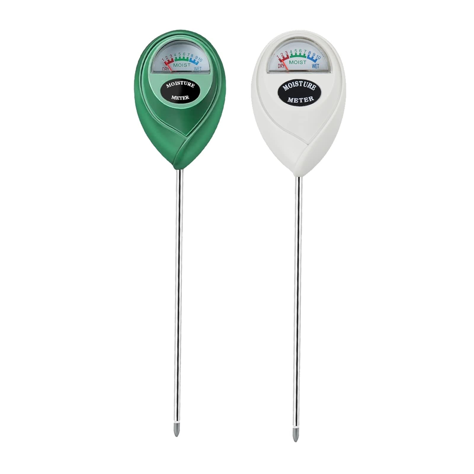 ITOPFOX  Soil Moisture Meter 2 pack for indoor and outdoor house plants garden lawn soil hygrometer sensor portable tool for plant care accurate