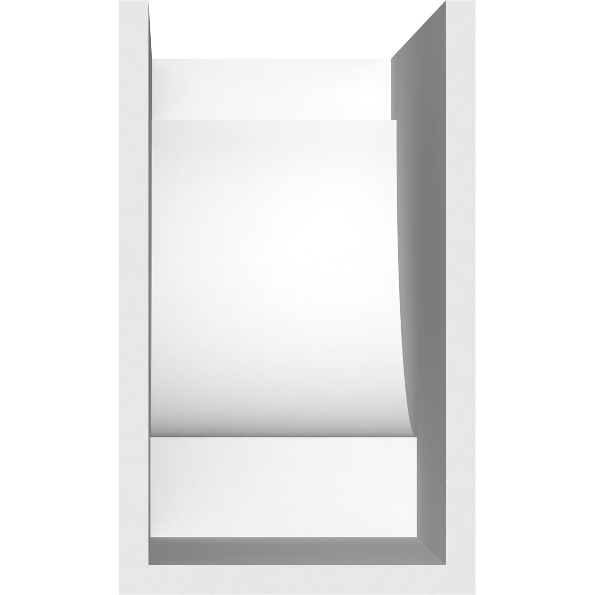 Ekena Millwork RFTP06X10X16ALP Exterior-Brackets-Braces - View #4