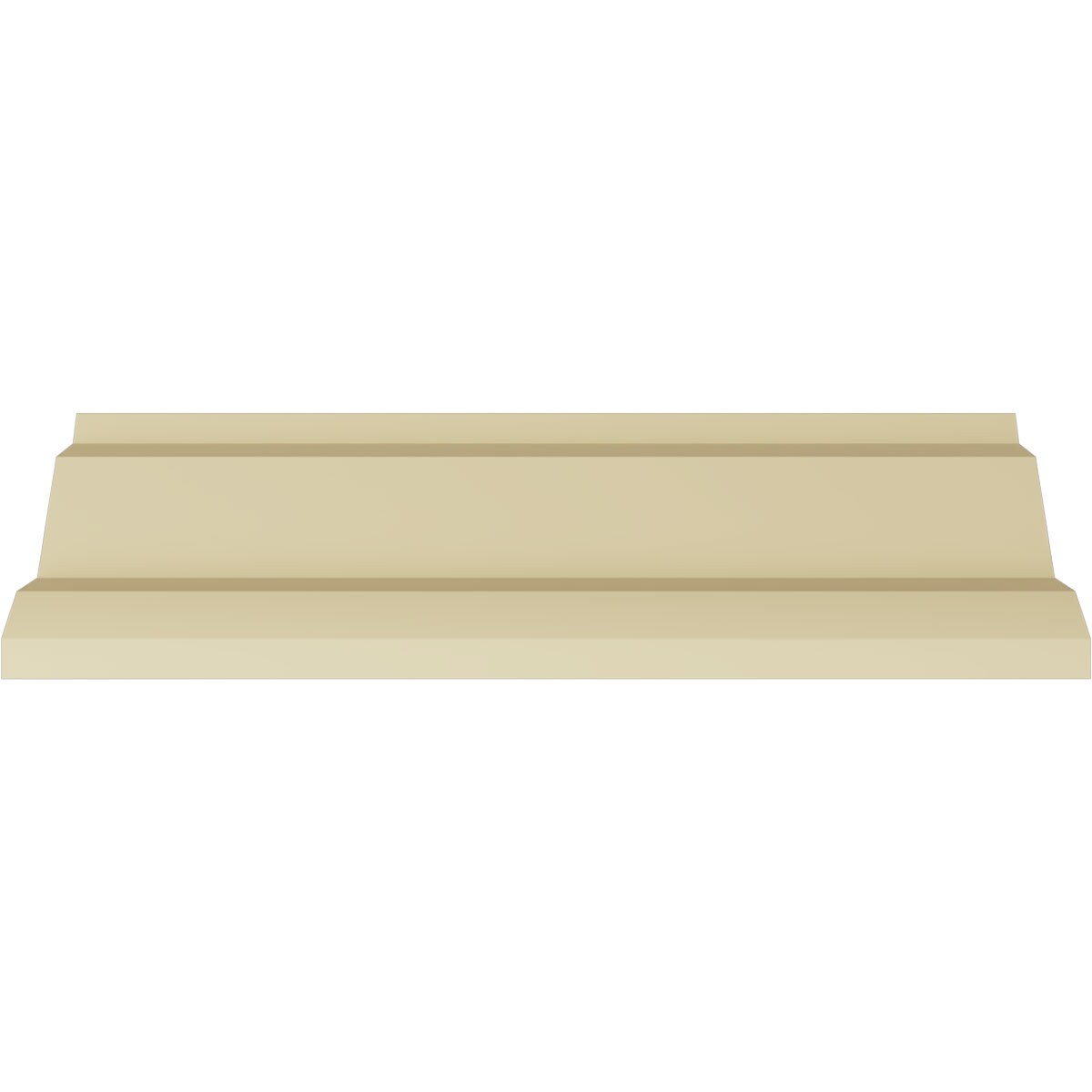 Carrillo Large White Polyurethane Crown Moulding, 94.5 inches