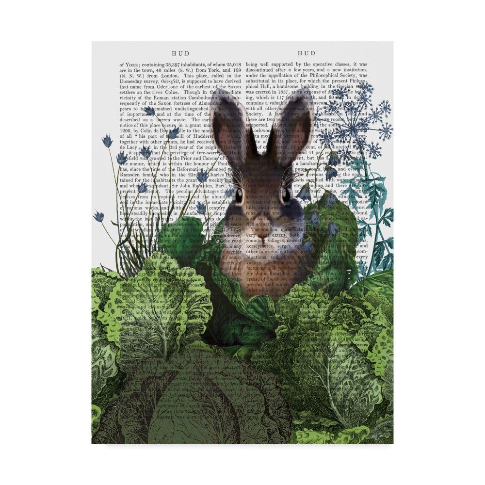 Trademark Fine Art WAG00198-C1419GG Framed 19-Inches H x 14-Inches W Animals Canvas Print
