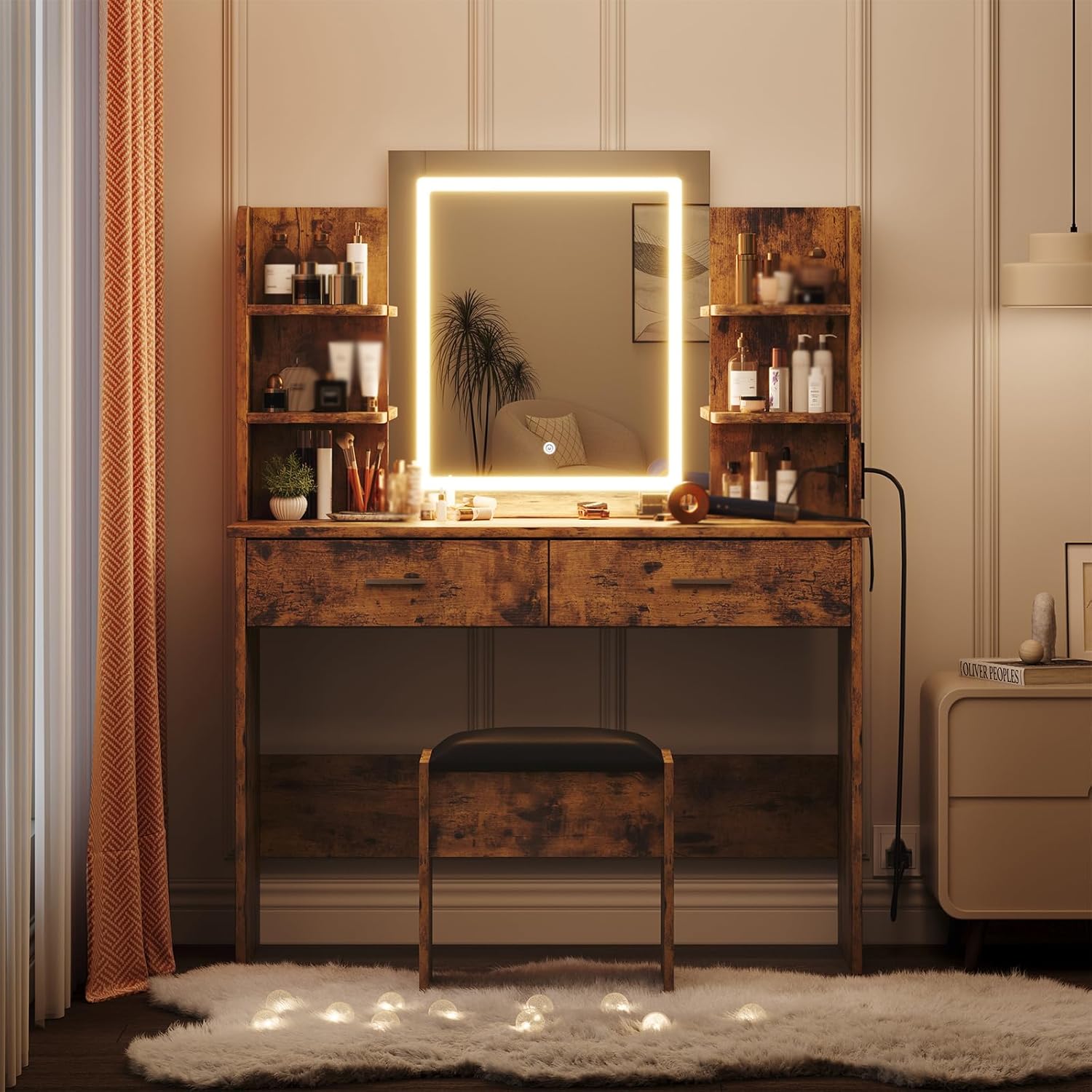 Qeetex LHF-SZT-PHO-14CNYFWN Bedroom-Vanities - View #3