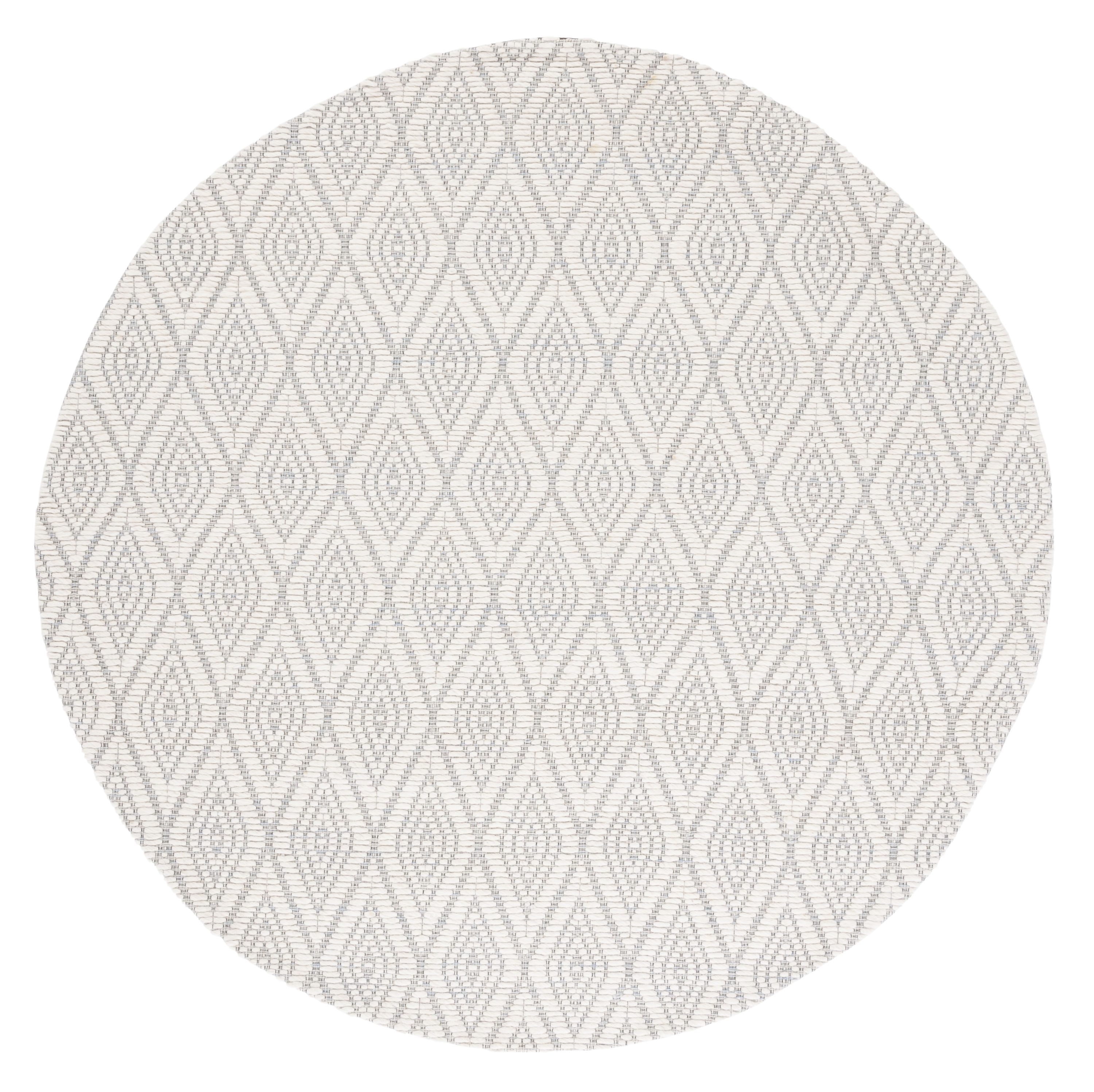 Safavieh MRB308L-6R Marbella Austra 6 x 6 (ft) Wool Light Blue/Ivory Round Indoor Geometric Bohemian/Eclectic Area rug