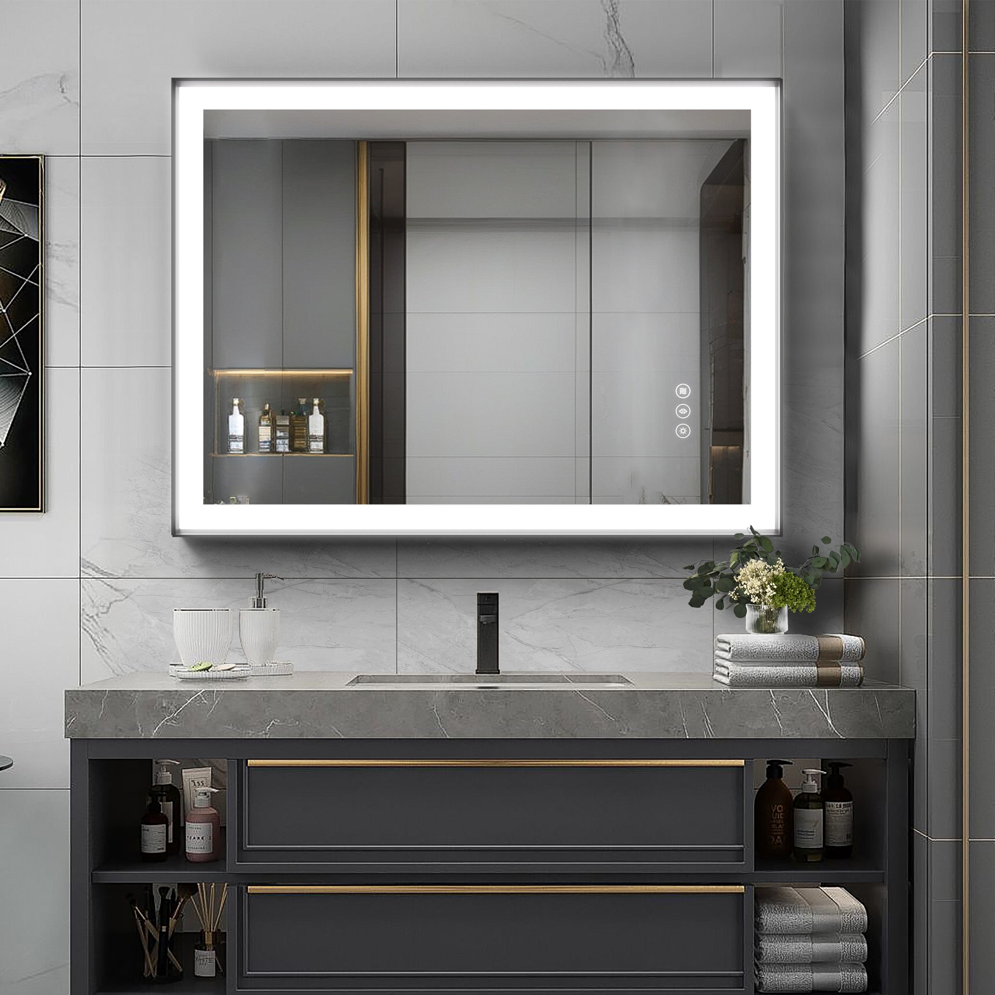 Maxax MS02-3648-MM Framed-Bath-Mirrors - View #2
