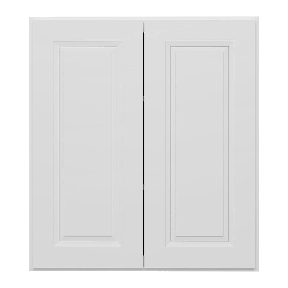 HomLux 27-in W x 30-in H x 12-in D Traditional Dove Painted Wall Ready to Assemble (RTA) Plywood Cabinet Raised Panel Square