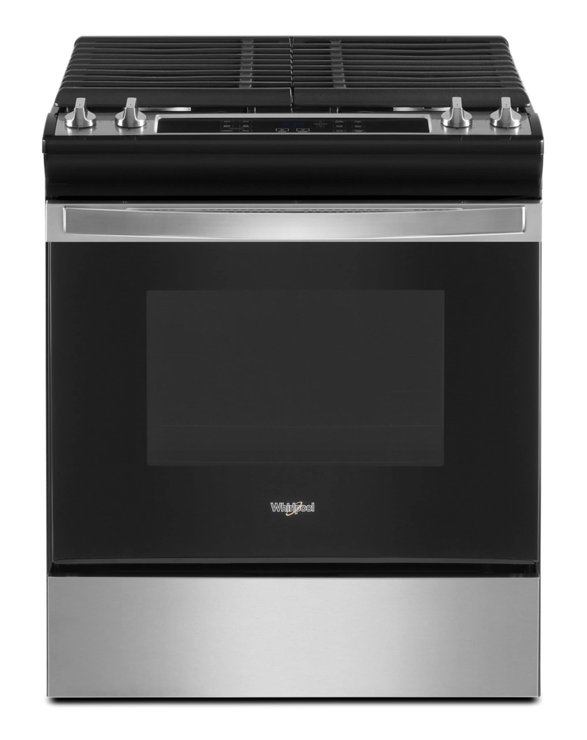 Whirlpool 30-in 4 Burners 5-cu ft Self-cleaning Slide-in Natural Gas ...