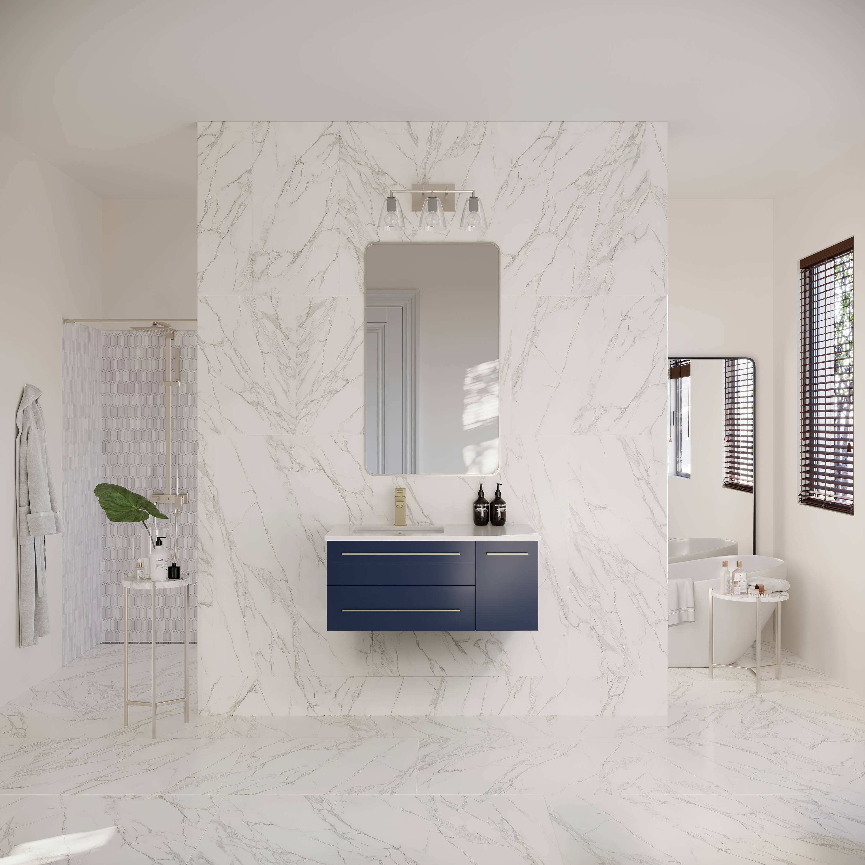 Fresca FCB6136RBL-UNS-LCWHU Bath-Vanity-Combo - View #5