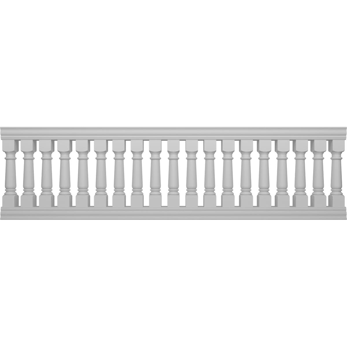 Ekena Millwork BALK42X144WEA FiberThane 12-Feet x 42-Inches Wellington Fiberglass Deck Rail Kit