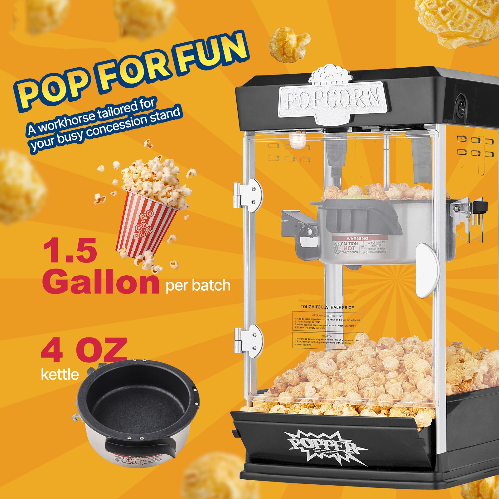 VEVOR SCTSBMHJHS4O07007V1 Popcorn-Makers - View #2