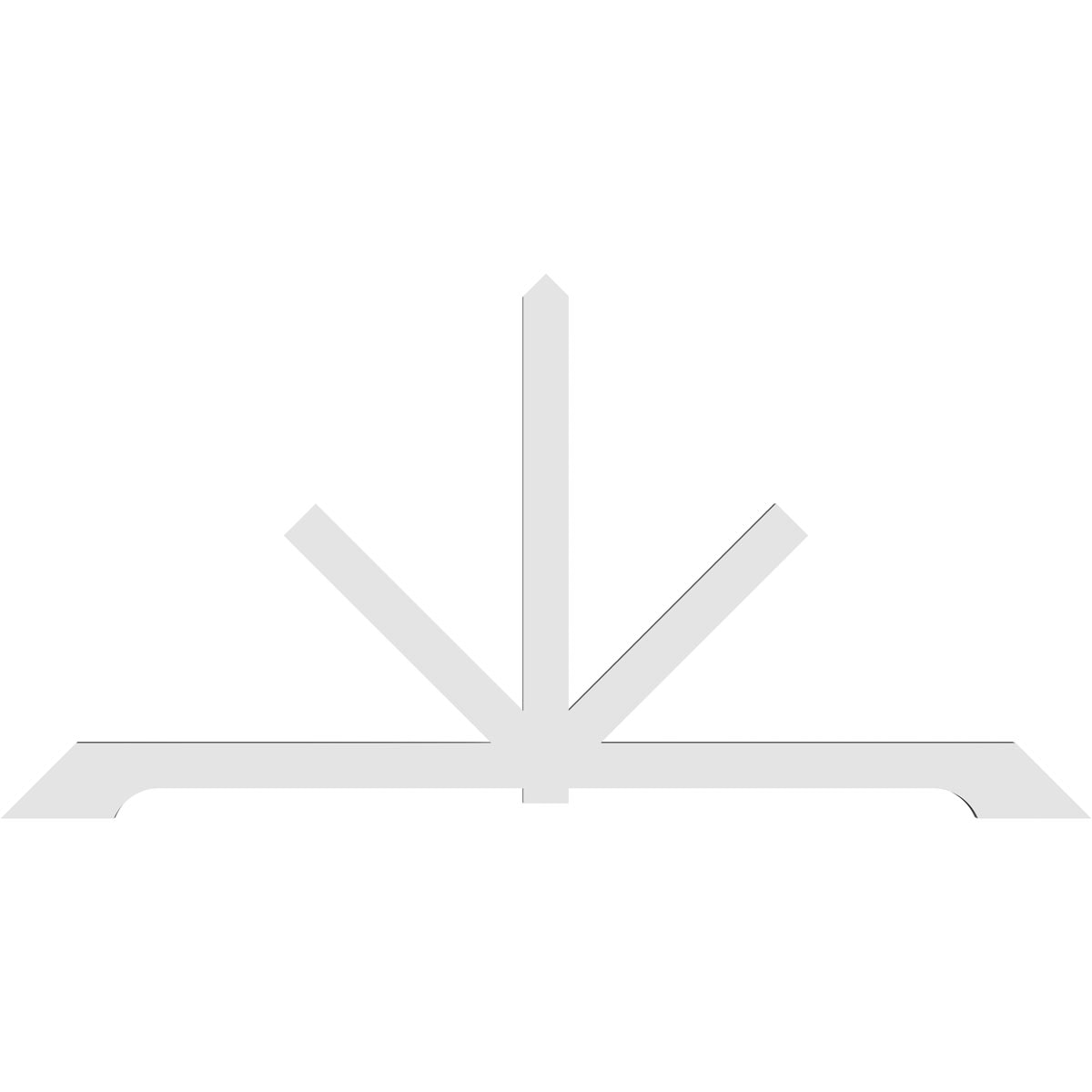 Ekena Millwork GBP096X48X0204VAN00 Exterior-Brackets-Braces - View #4