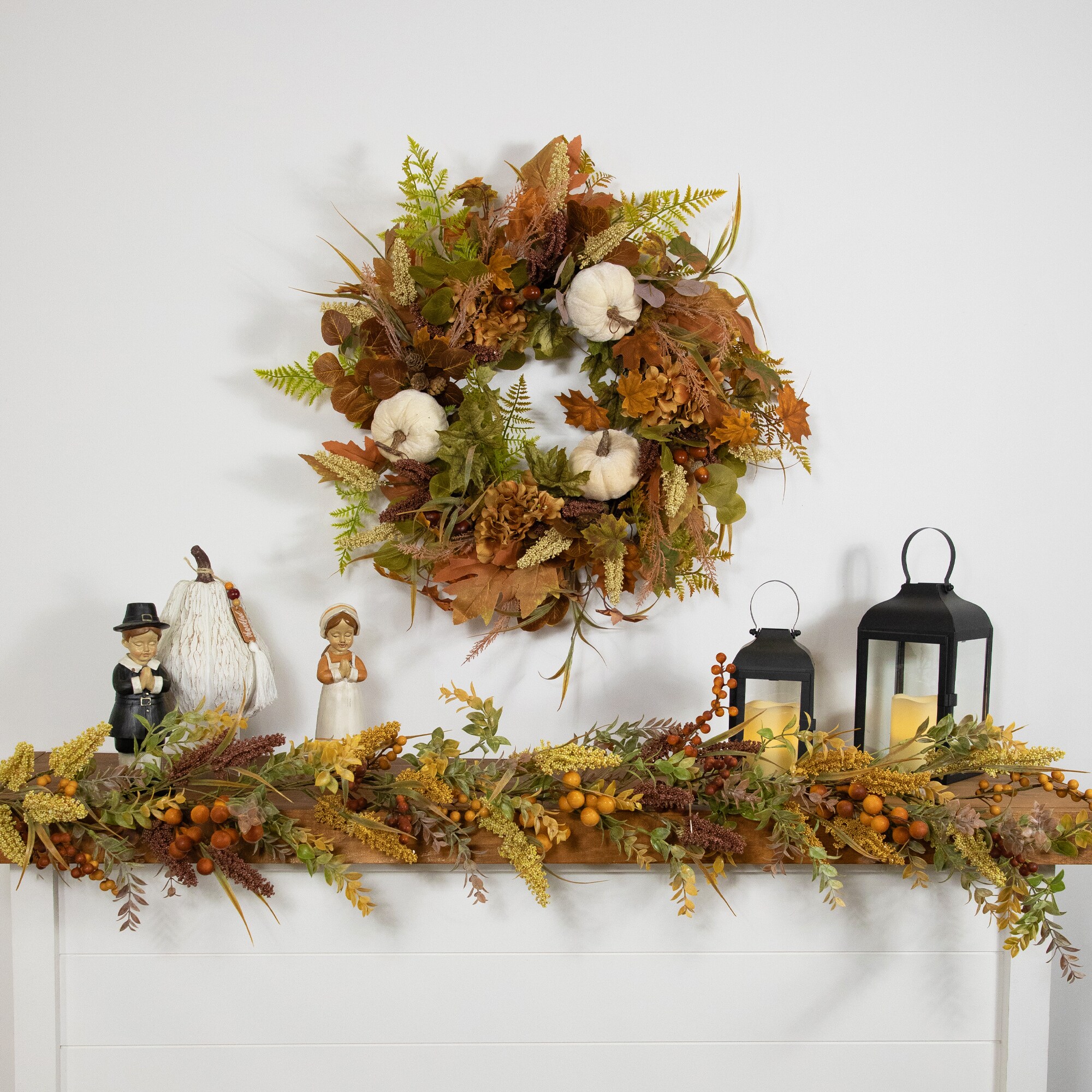 Northlight 35762346 Artificial-Thanksgiving-Wreaths - View #2
