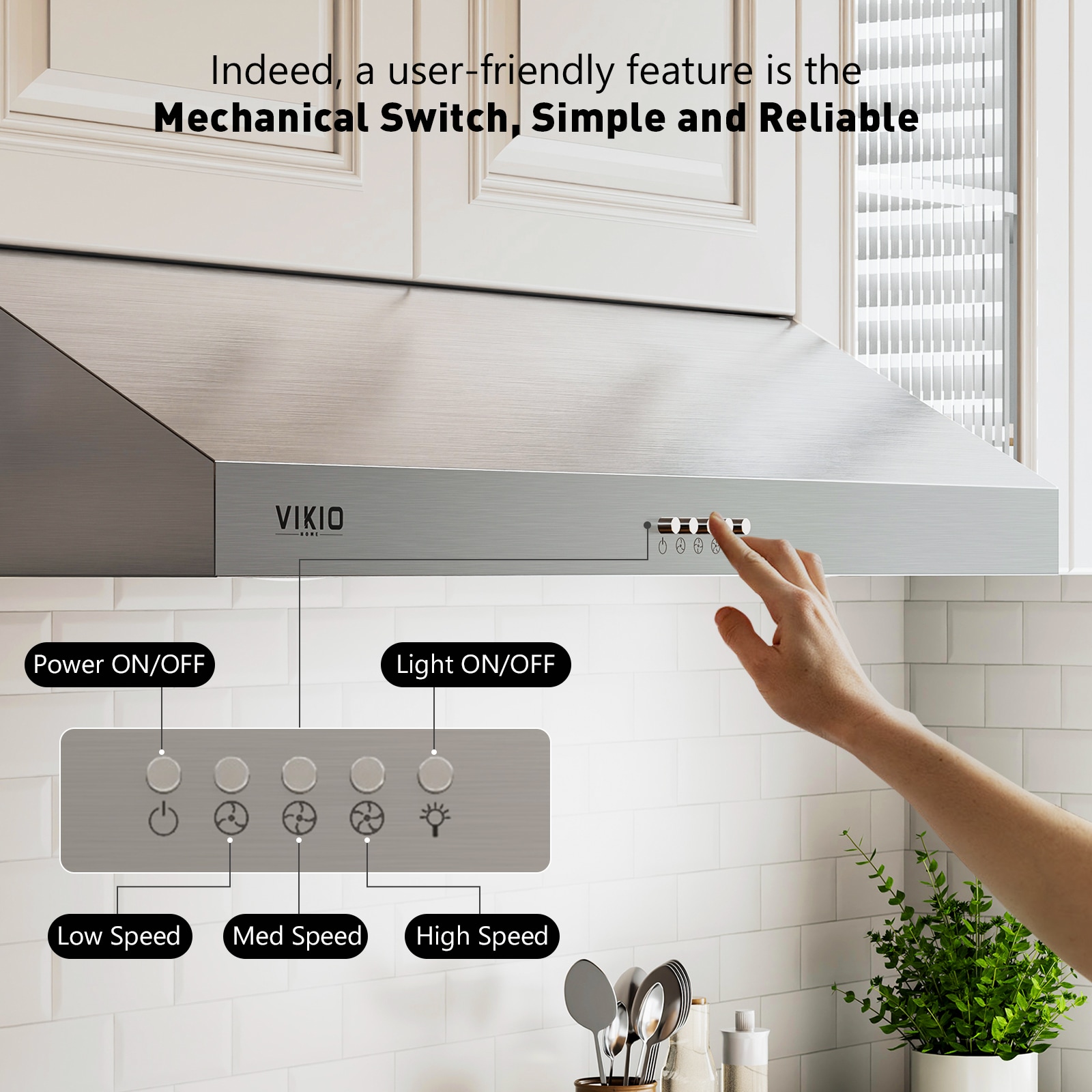 VIKIO VKLB0136A Undercabinet-Range-Hoods - View #4