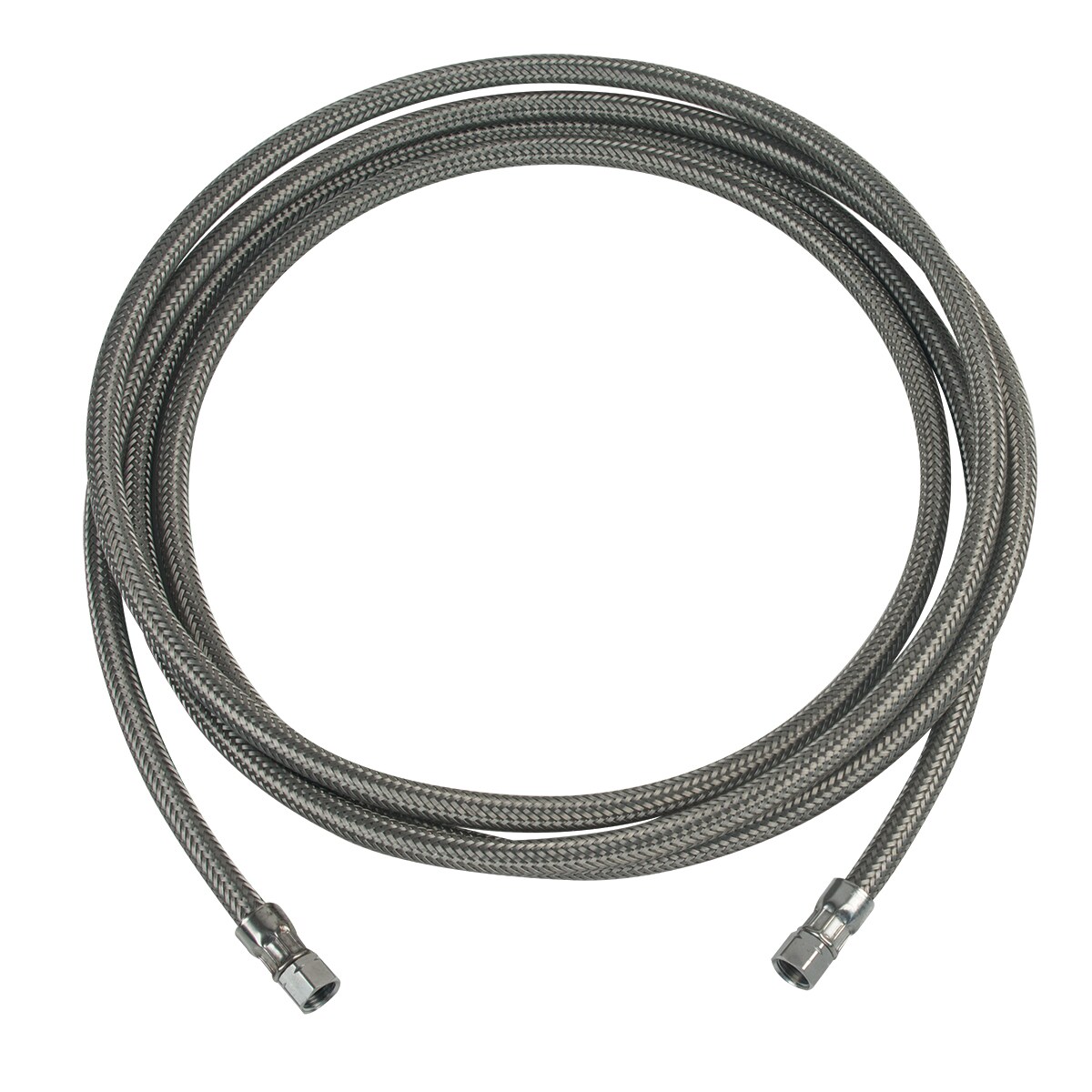 EASTMAN 10-ft 1/4-in Compression Inlet x 1/4-in Compression Outlet Braided  Stainless Steel Ice Maker Connector in the Appliance Supply Lines & Drain  Hoses department at