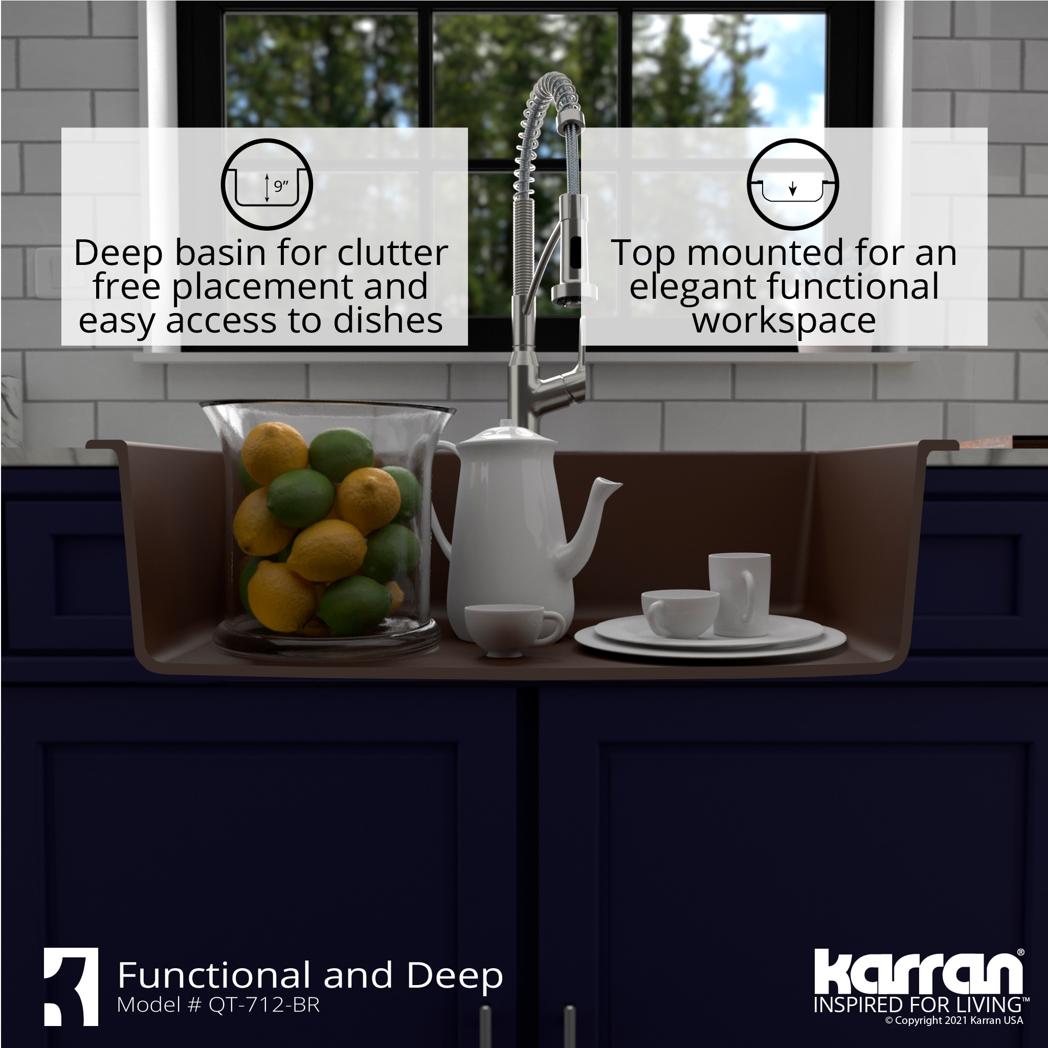 Karran QT-712-BR-PK1 Kitchen-Sinks - View #10