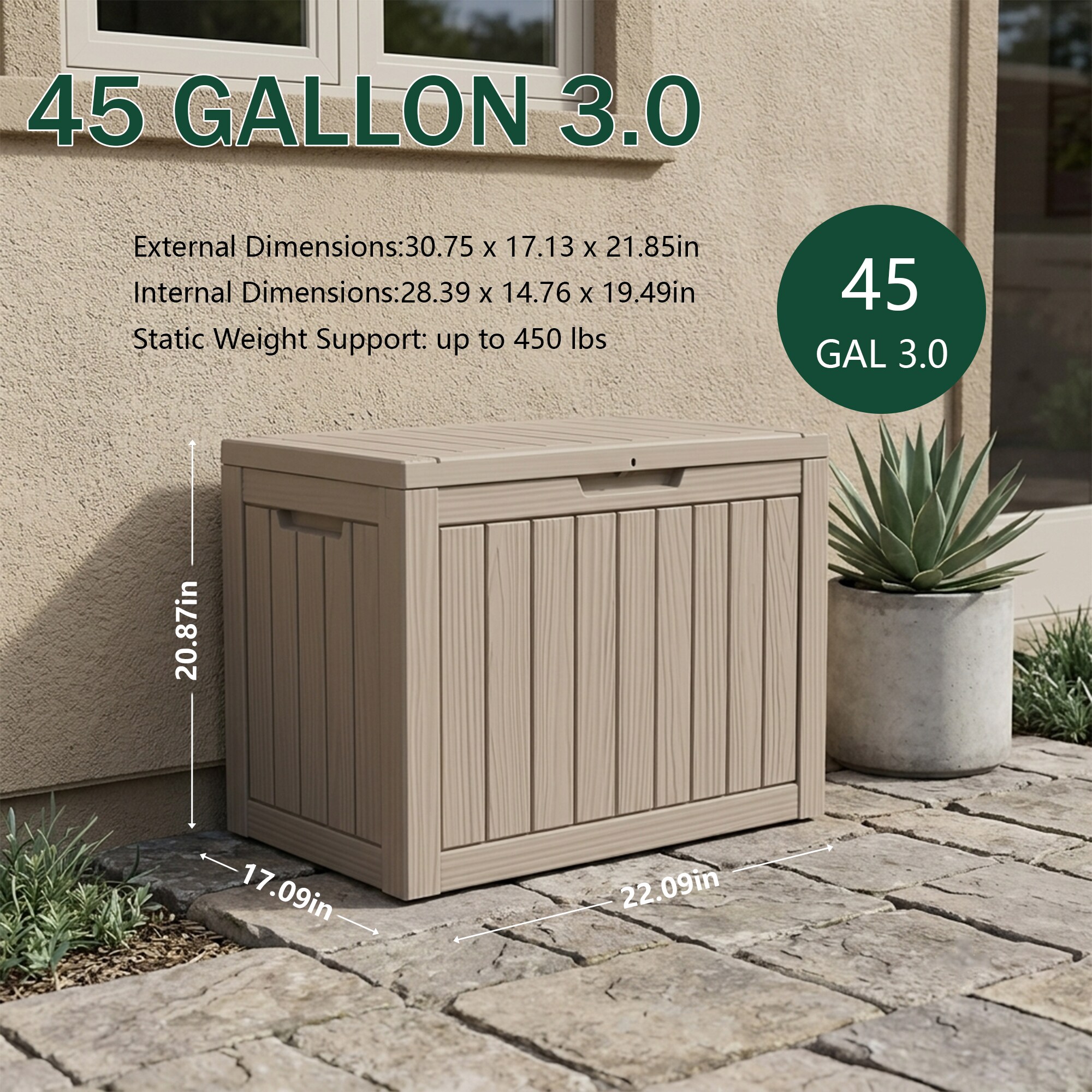 Yardgrace BSBD45G00LB1-LS2PCS Deck-Boxes - View #4