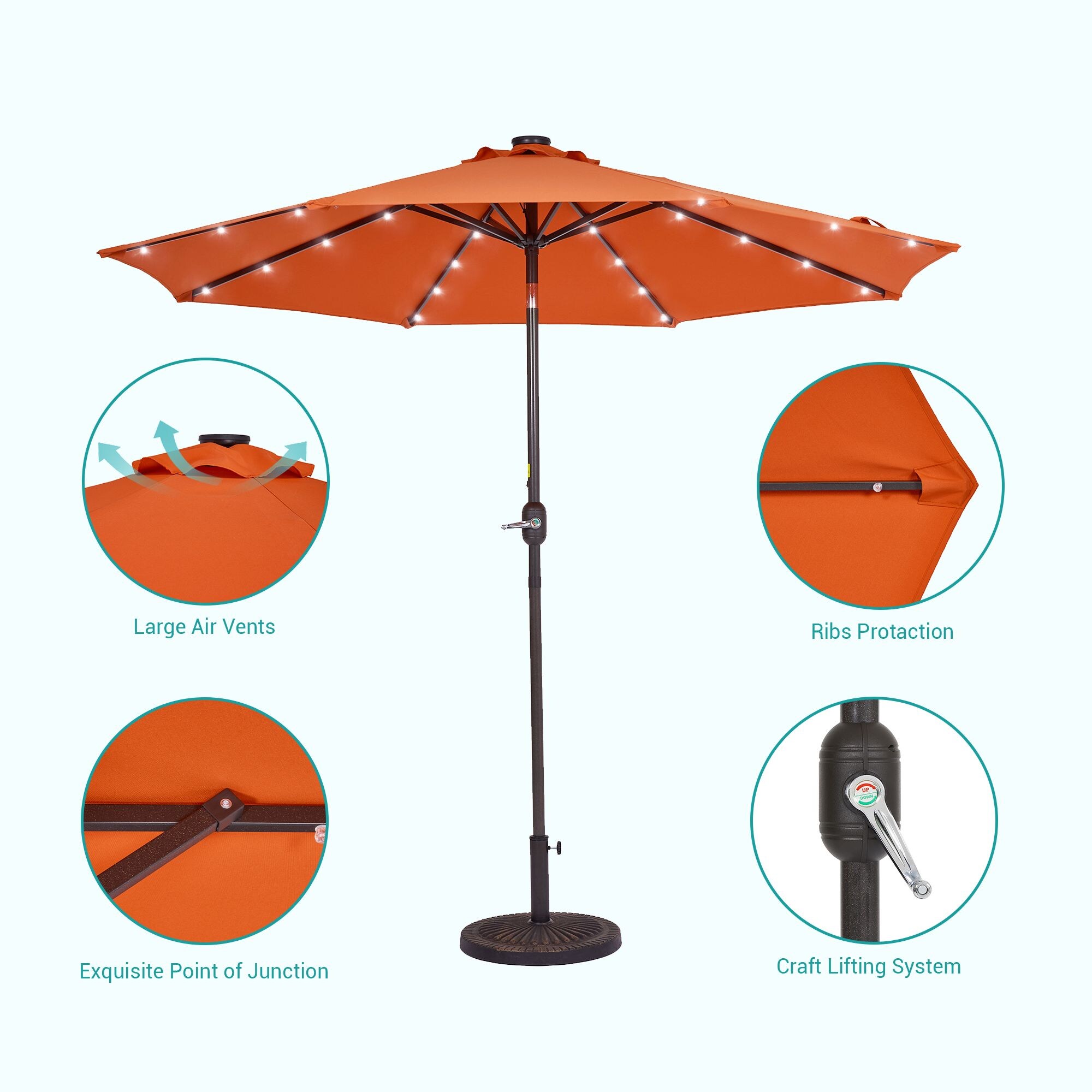ACEGOSES LW-LED270OY Umbrellas-2 - View #3