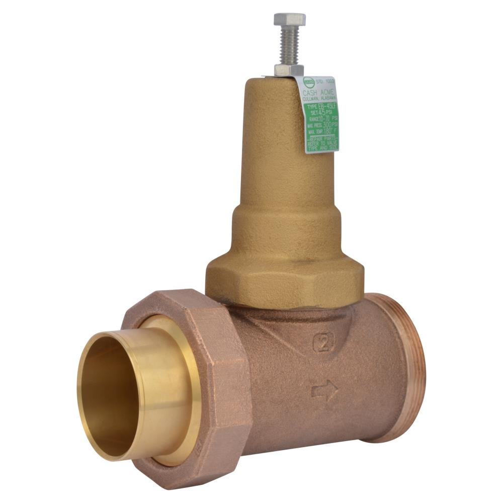 Cash Acme 2-in Copper Sweat Brass Pressure Regulator Valve at Lowes.com