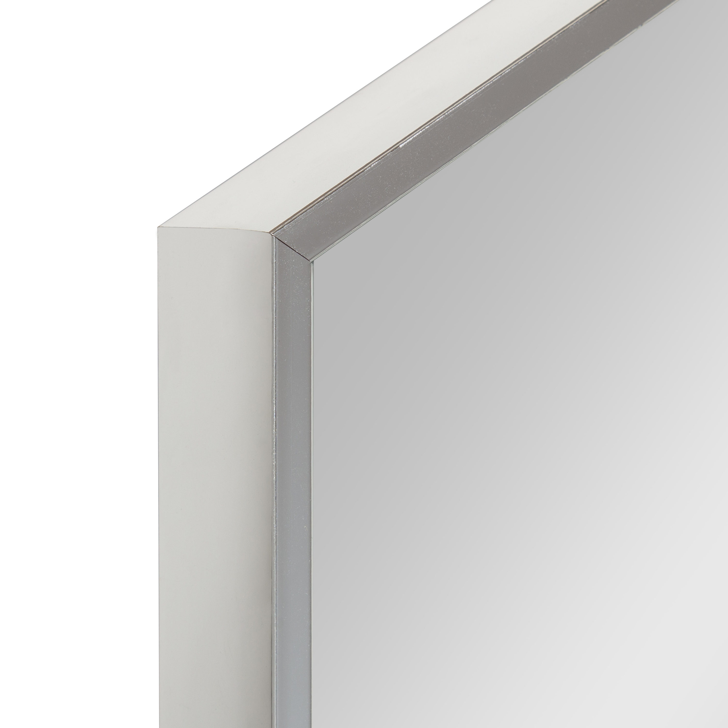 31" Sophisticated Silver Beveled Hexagon Wall Mirror