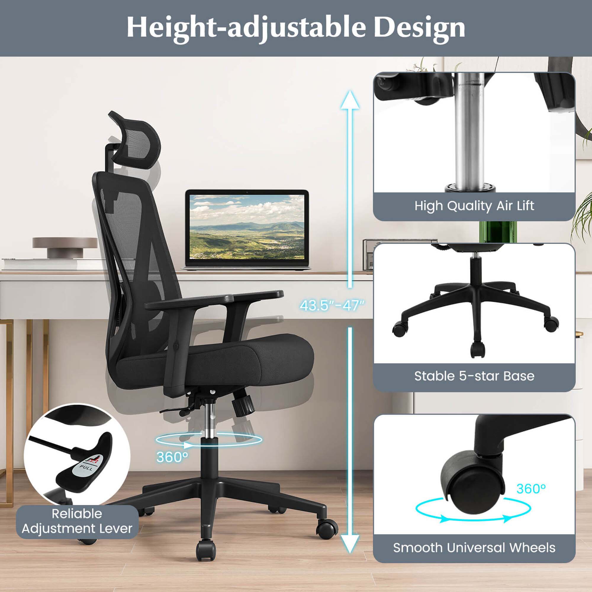 Costway HCST02676 Office-Chairs - View #3