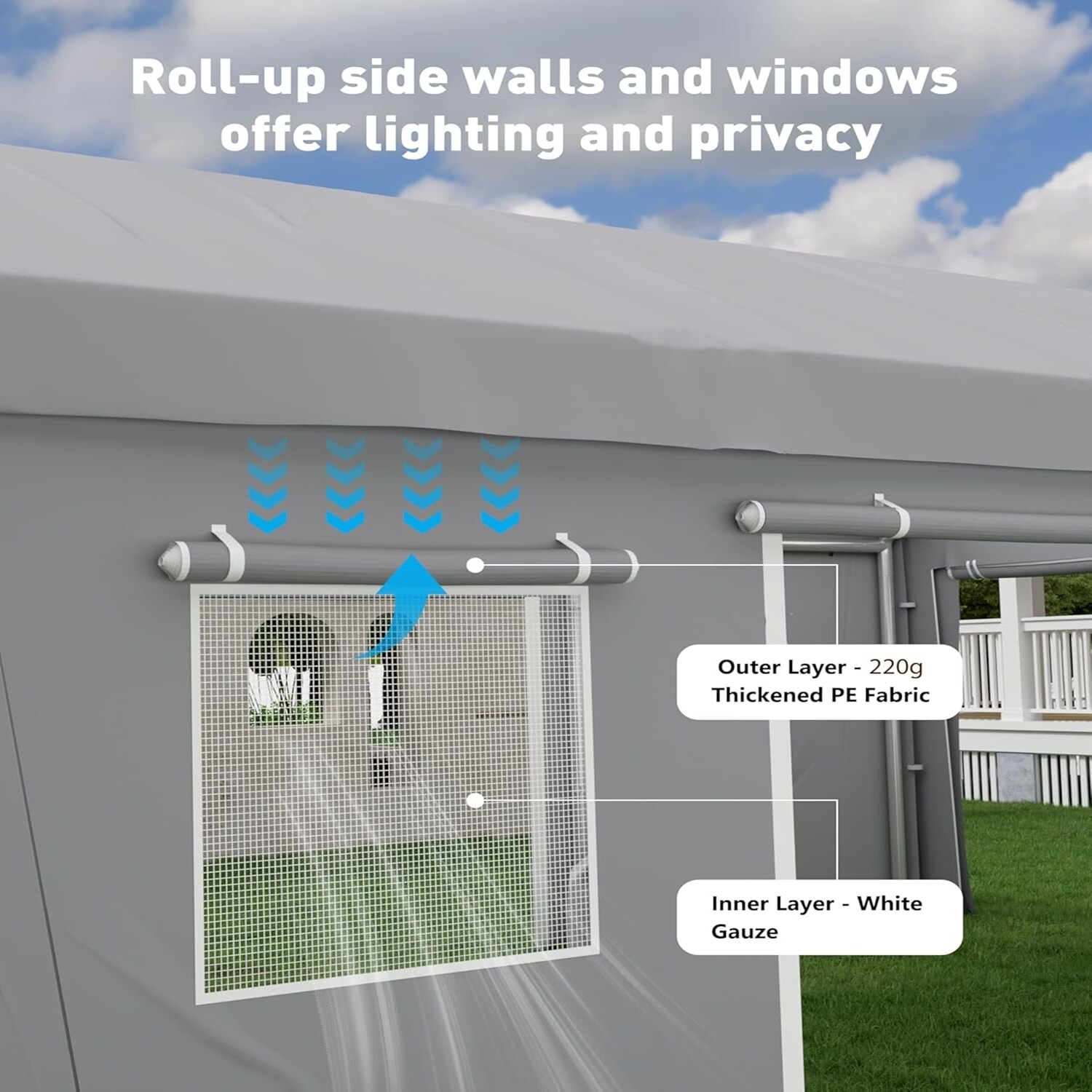 Qeetex LSHQQPAU-0KKYT7I2 Carport-Covers - View #3