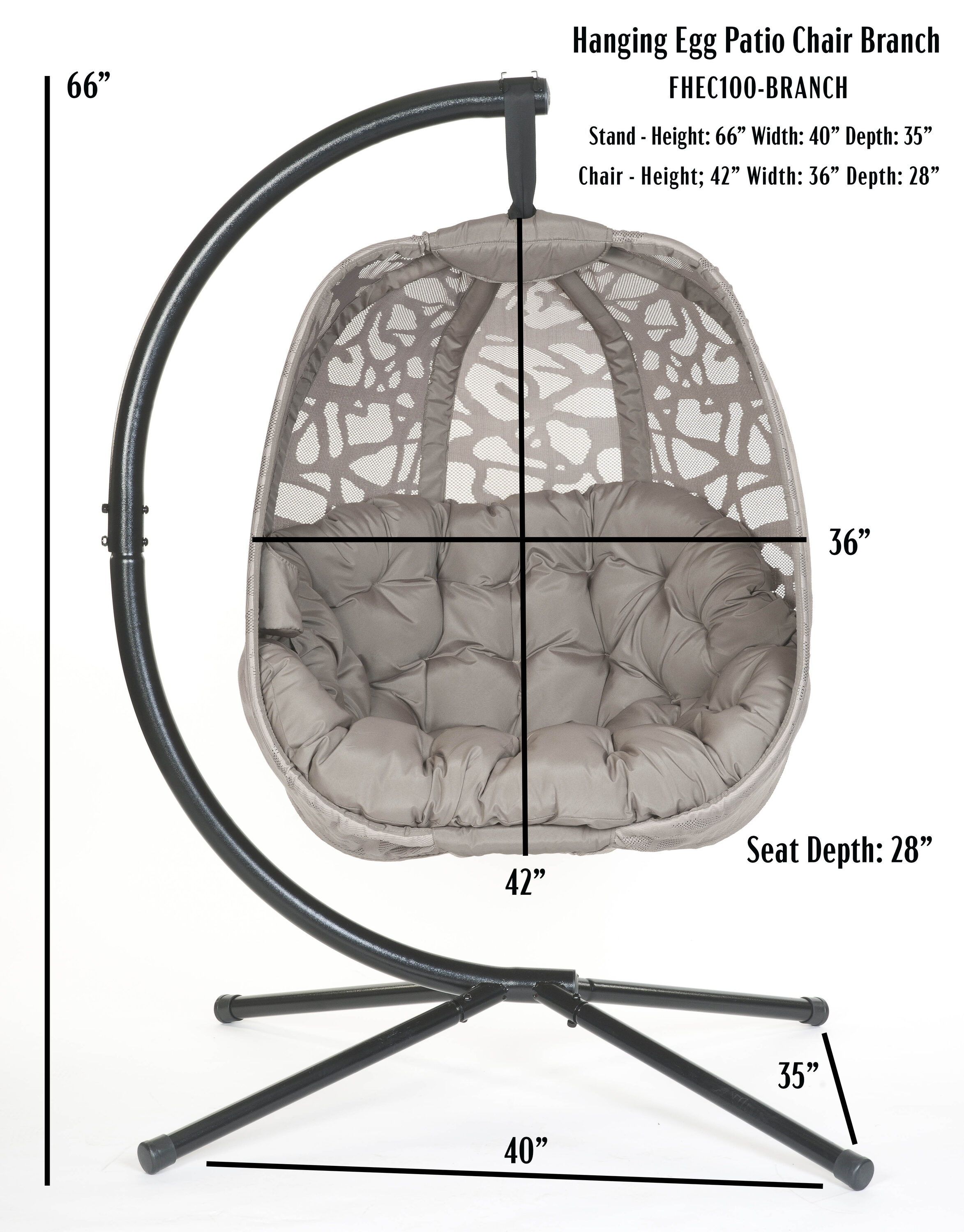 Flowerhouse hanging egg discount chair with stand