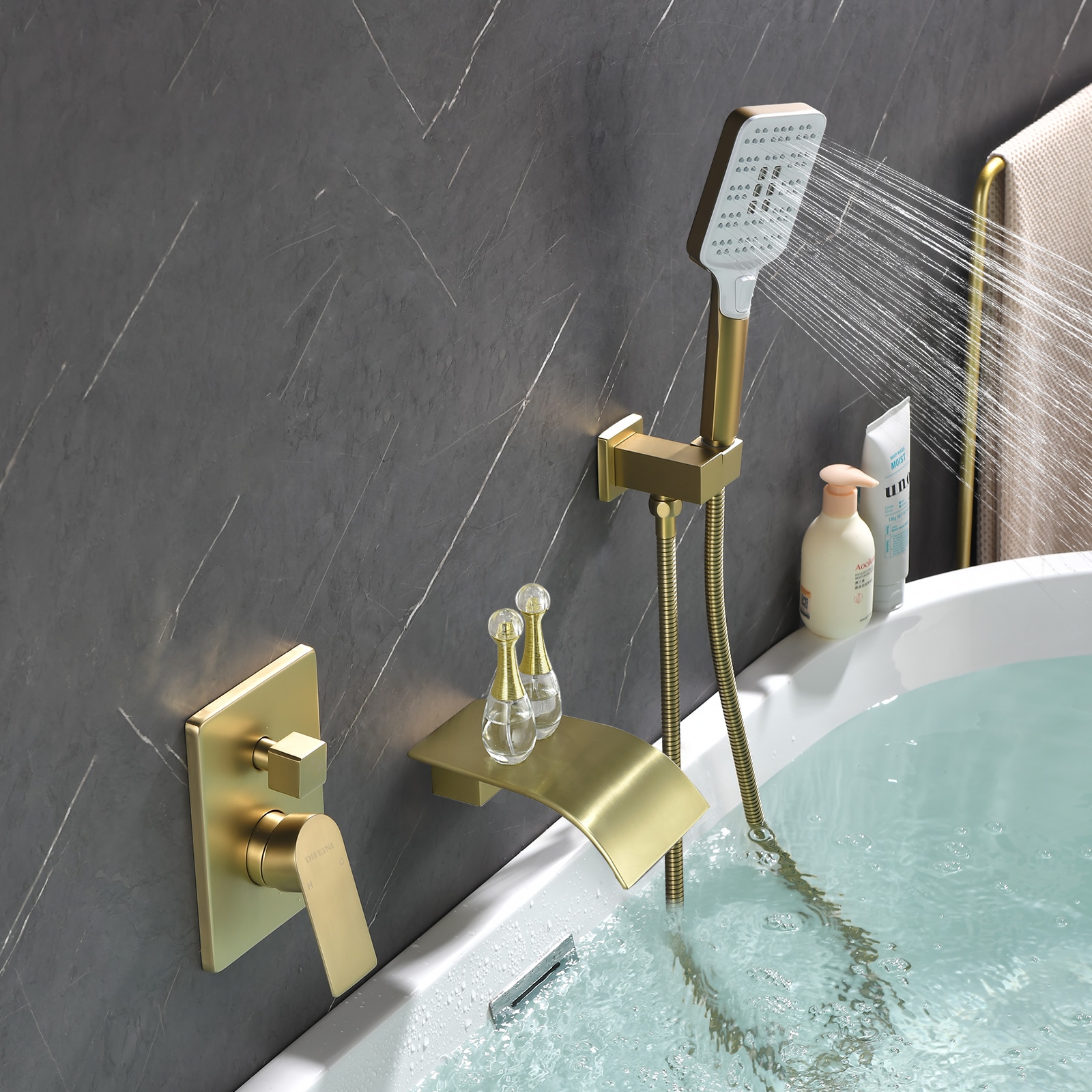 WELLFOR SPA-88020BG Roman-Tub-Faucets - View #3
