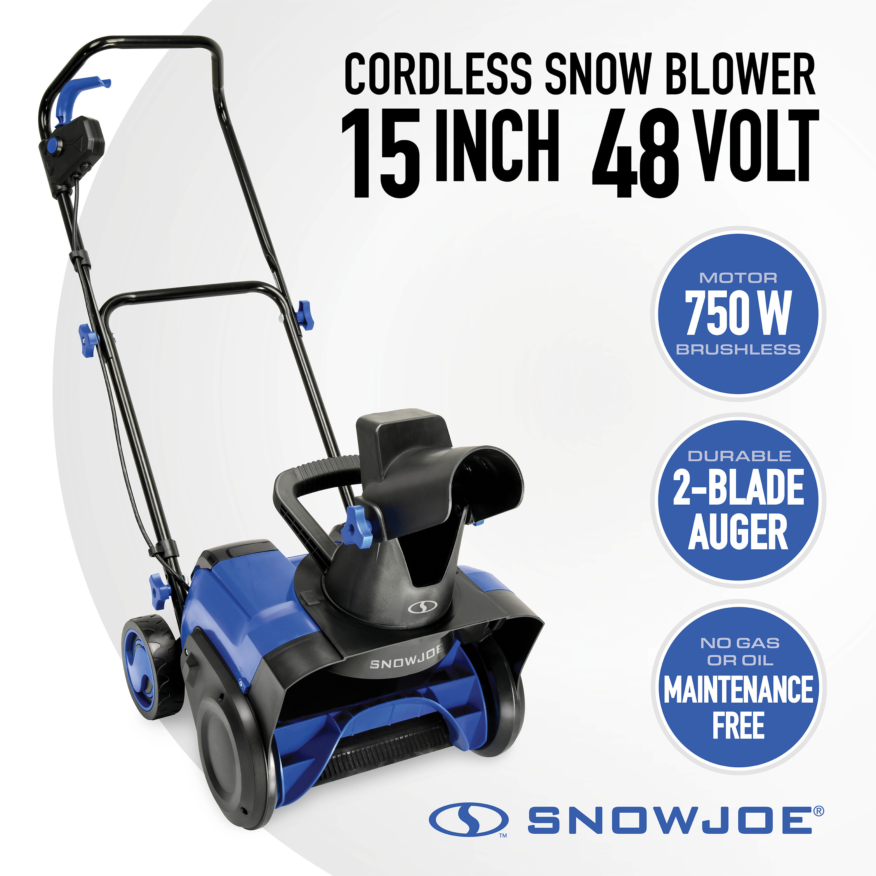 Snow Joe 48-volt 17.3-in Single-stage Push Cordless Electric Snow Blower  Ah (Battery Included) in the Snow Blowers department at
