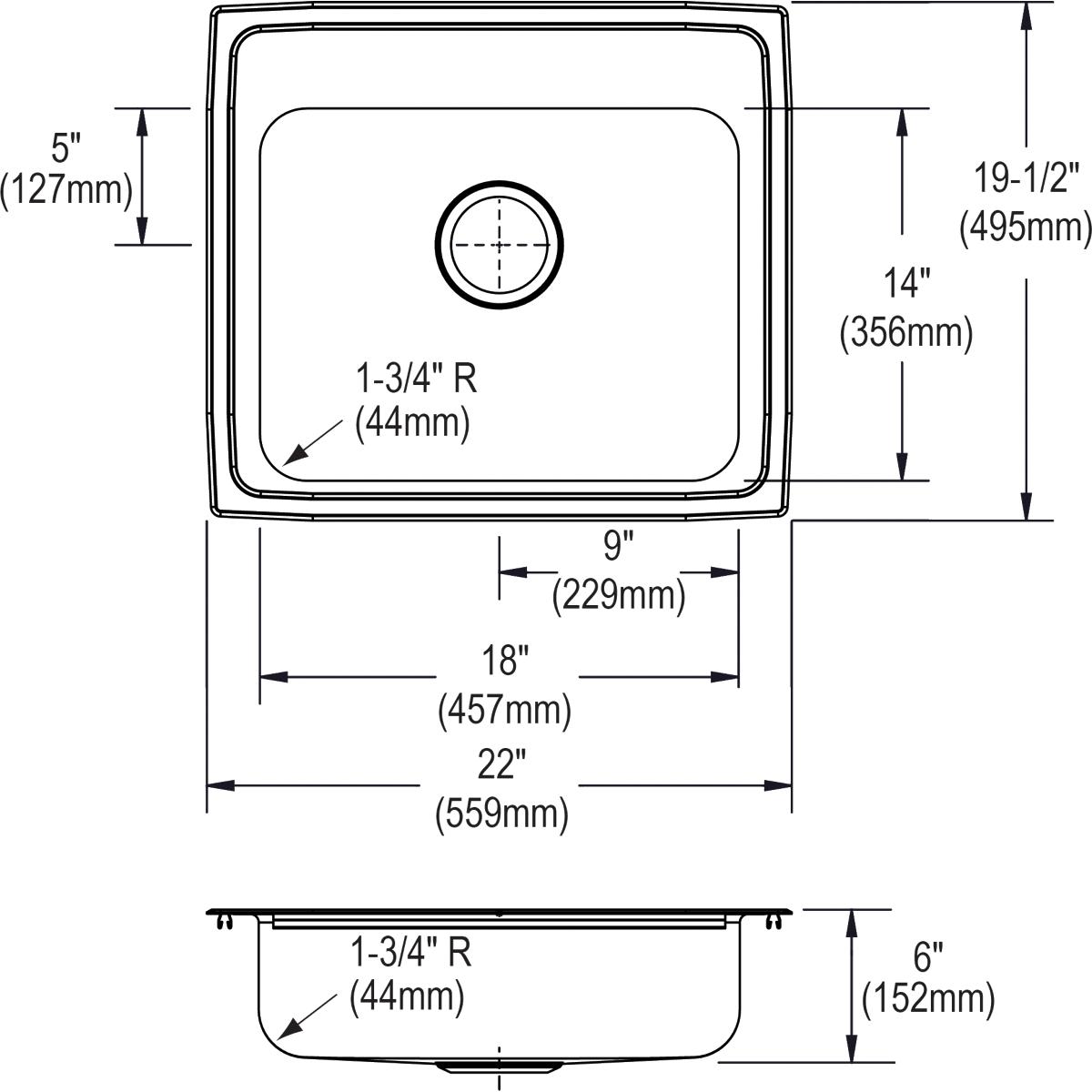 Elkay LRAD2219603 Kitchen-Sinks - View #3