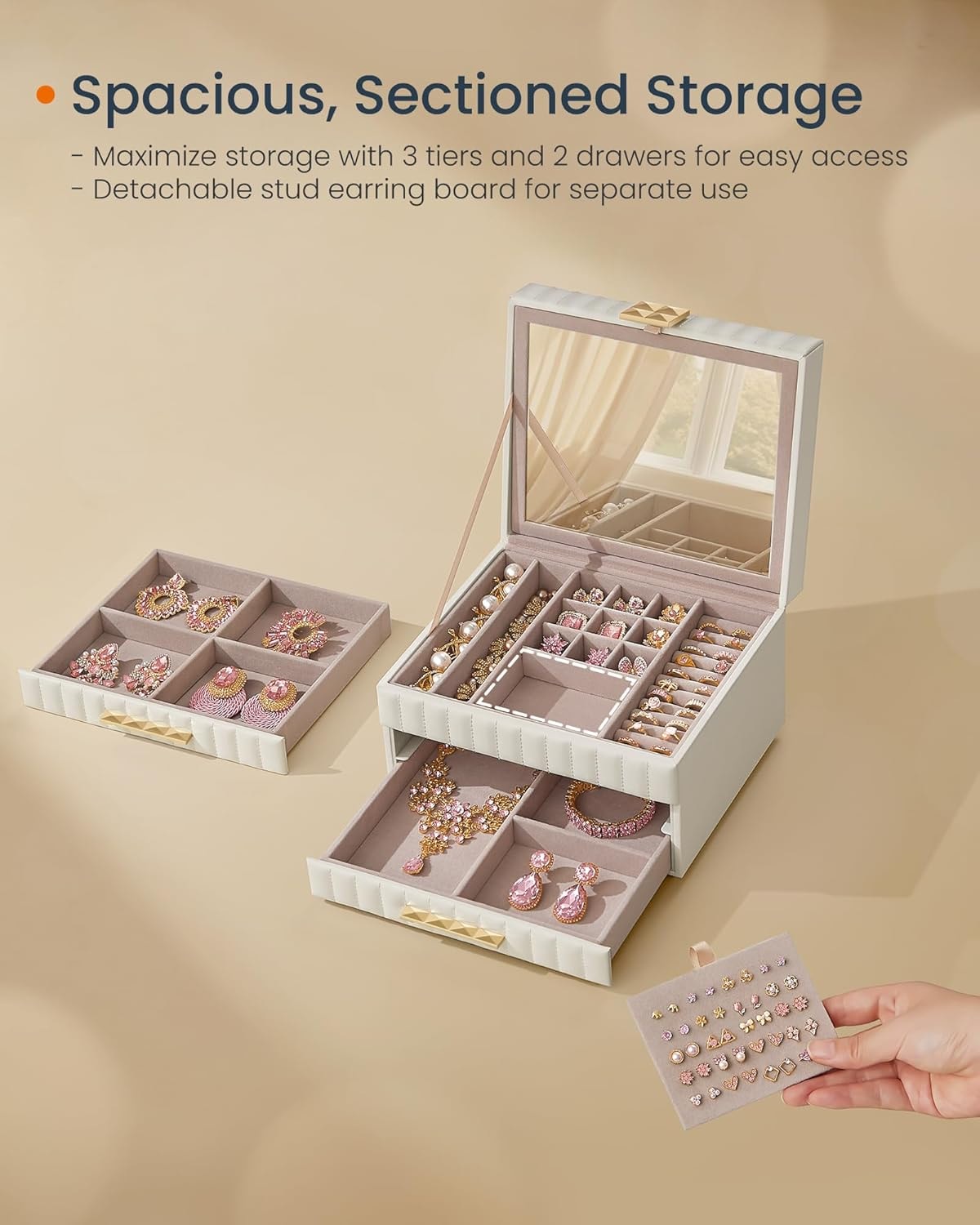 SONGMICS HOME JBC183W01 Jewelry-Organization - View #5