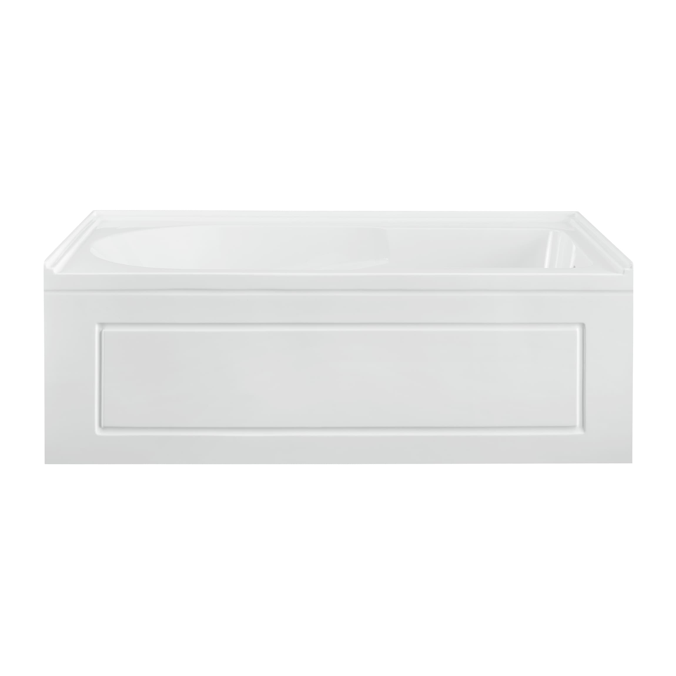 Concorde 60" Glossy White Acrylic Alcove Bathtub with Apron