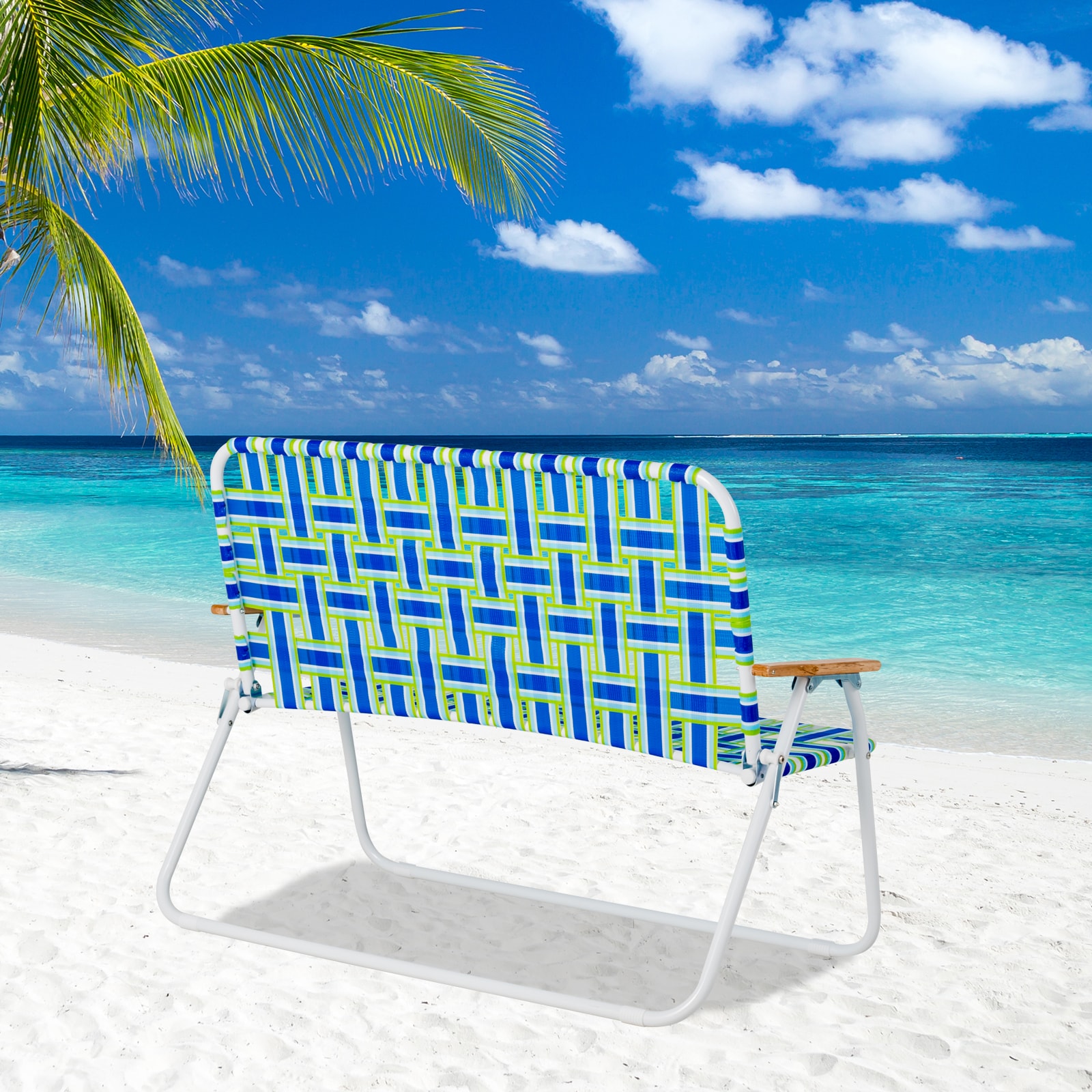 Liviza Blue Folding Beach Chair In The Beach & Camping Chairs 