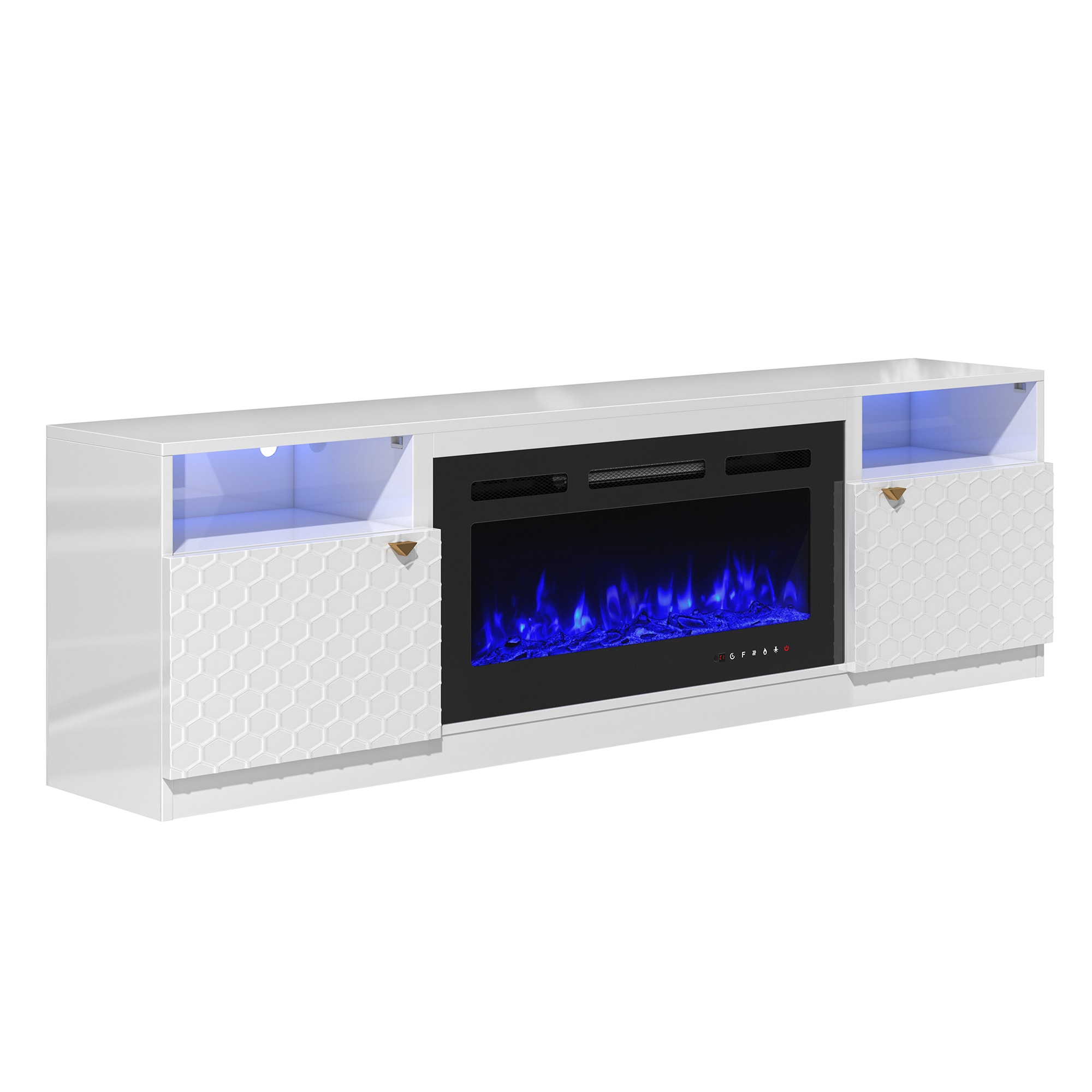 Clihome BL-JHGMA136-WH Electric-Fireplaces - View #6