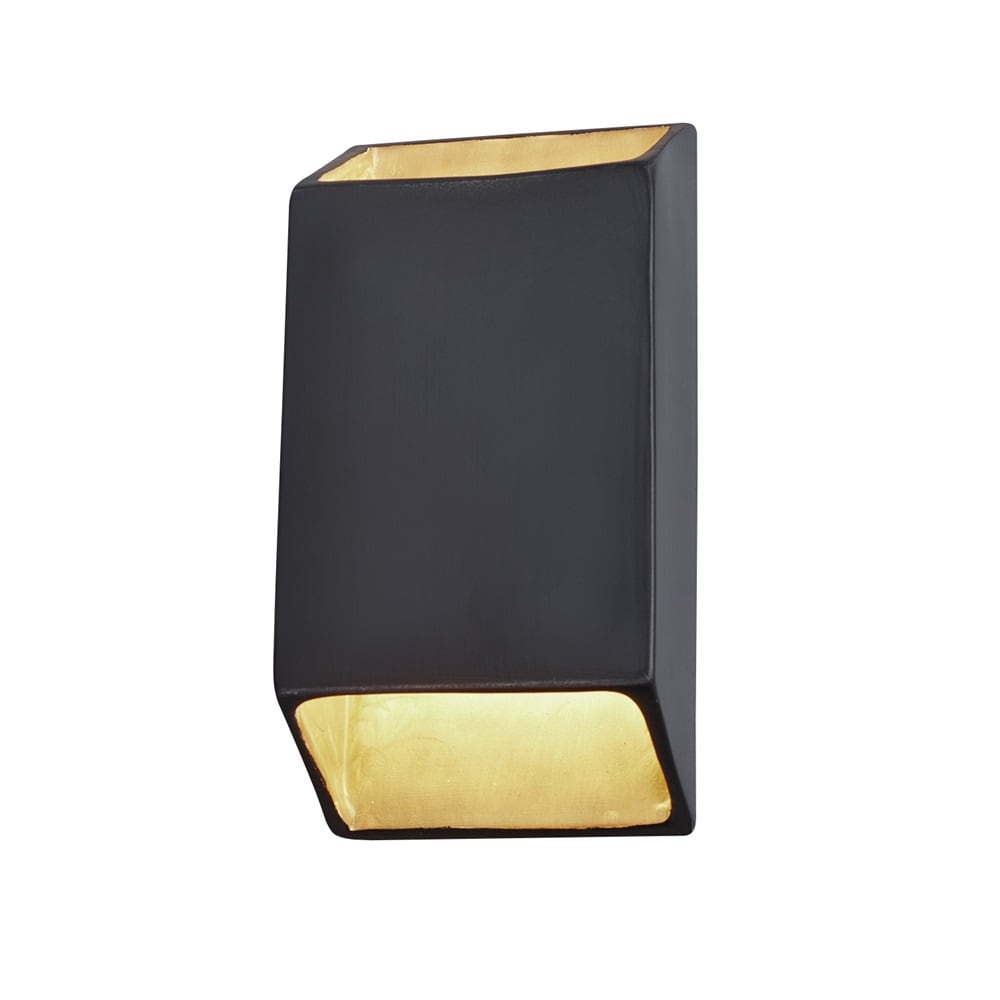 Justice Design Group CER-5875-CBGD Ambiance 7-in W 1 -Light Multiple colors Transitional Integrated LED Wall Sconce