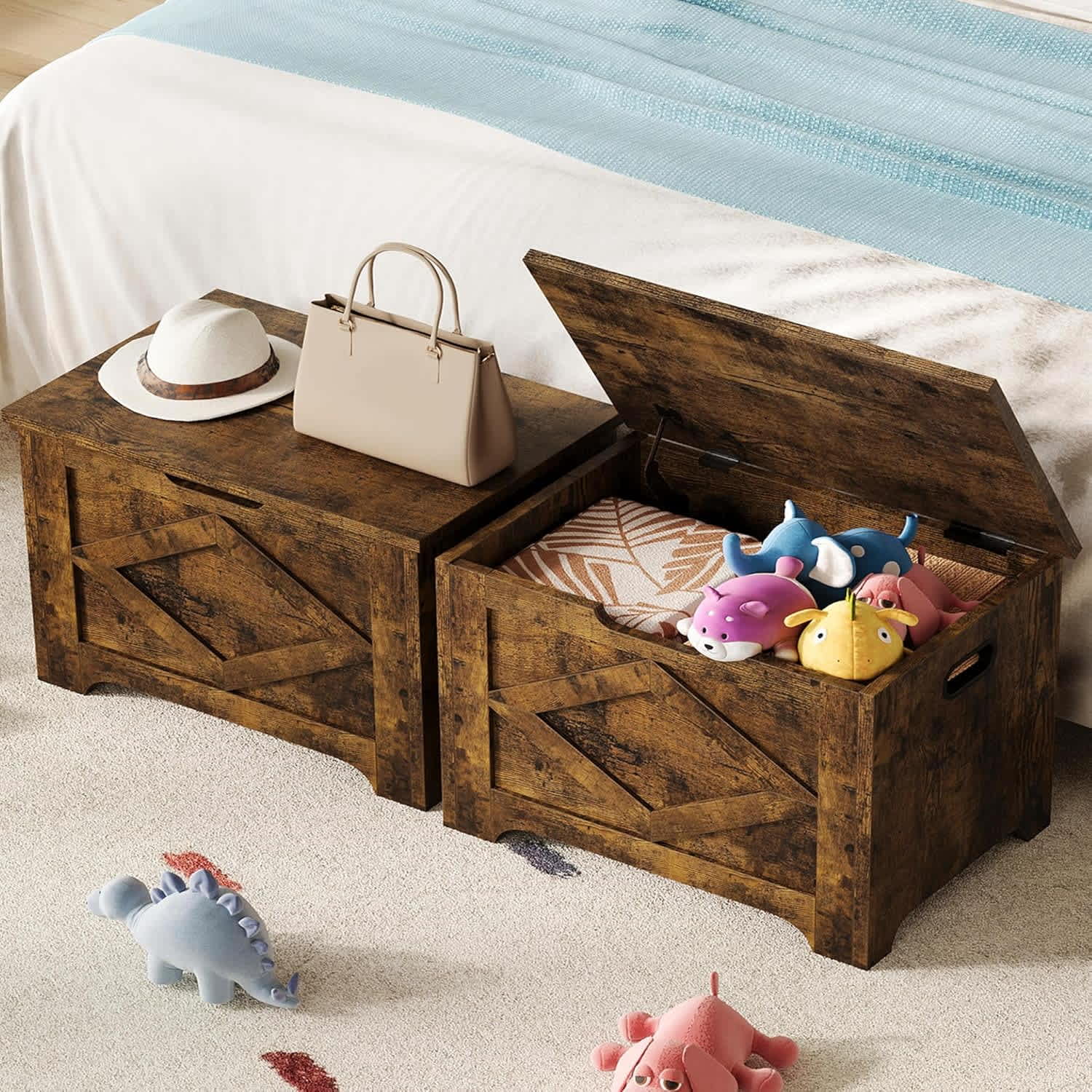 Vintage 17322560589BROWN Toy-Boxes - View #5