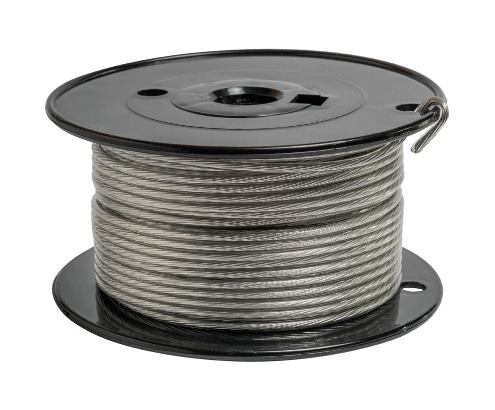 Vinyl Coated Picture Hanging Wire #4 100-Feet Braided Picture Wire Up to 50lbs x