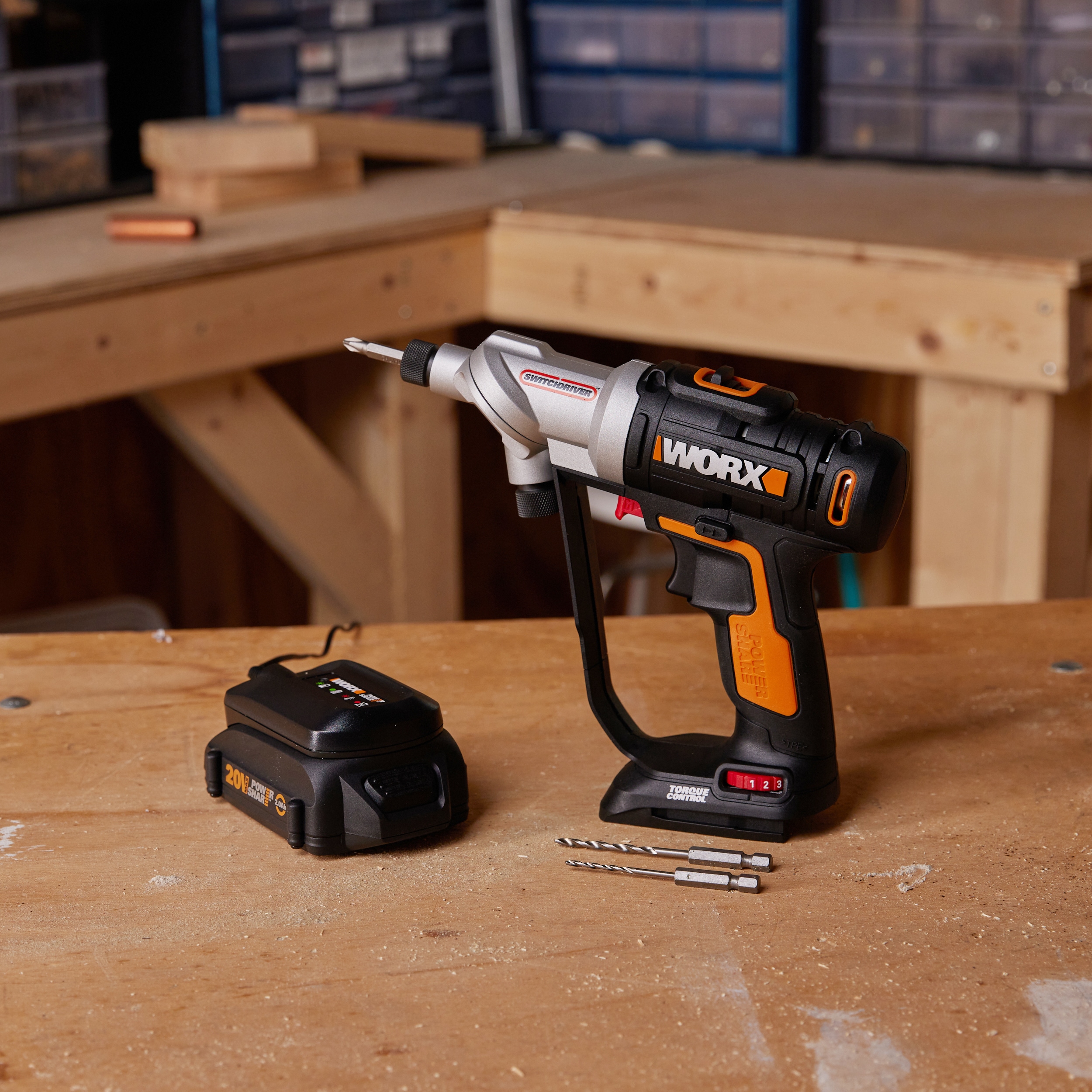 WORX 20 volt Max 1 4 in Cordless Drill 1 Battery Included