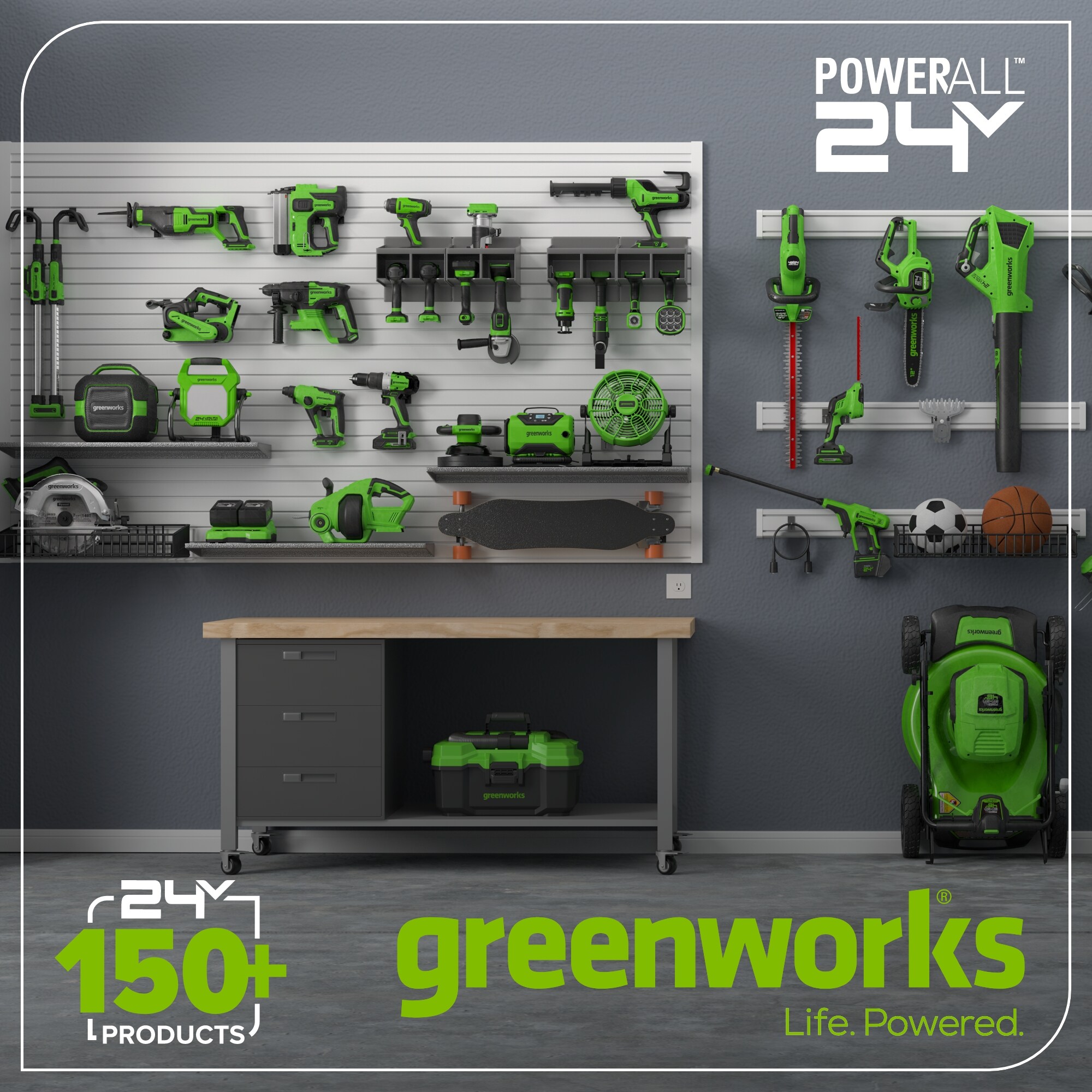 Greenworks MO48L423 Cordless-Elec-Push-Mowers - View #11