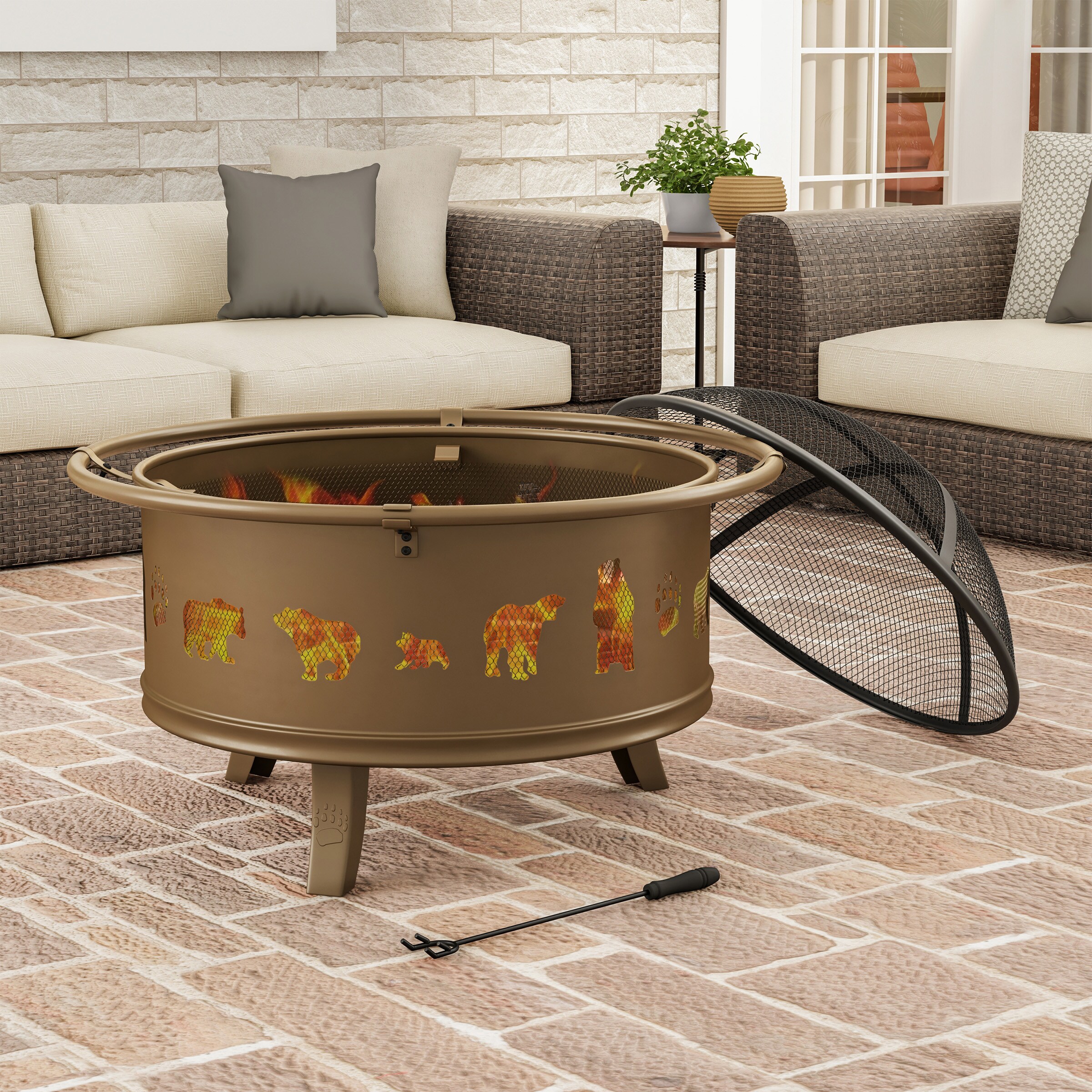 Nature Spring 184552FMJ Outdoor-Woodburning-Firepits - View #2