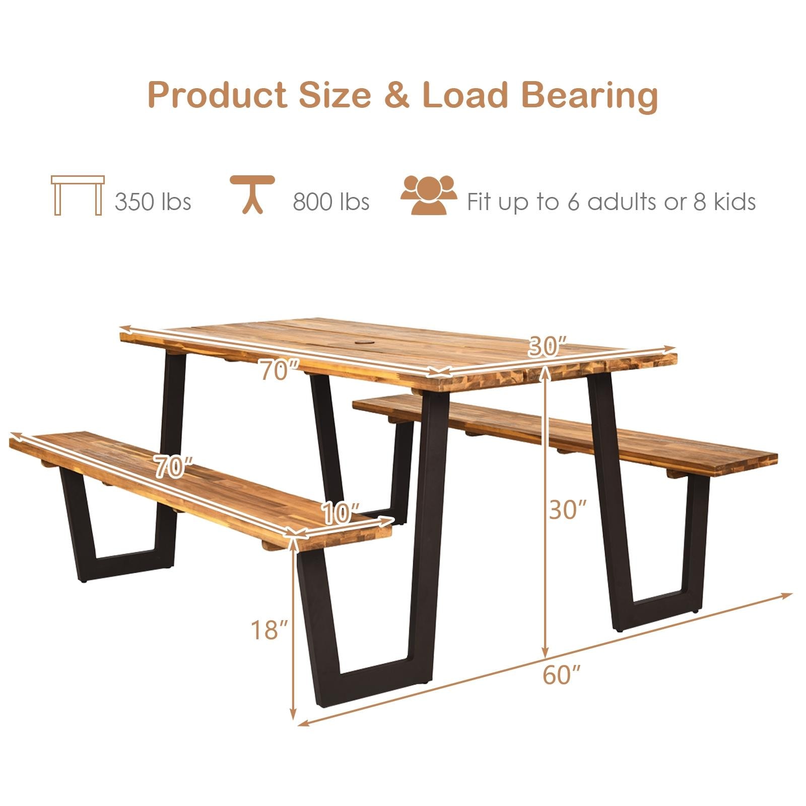 BABOOM BOM-6265-C+-CO Picnic-Tables - View #4