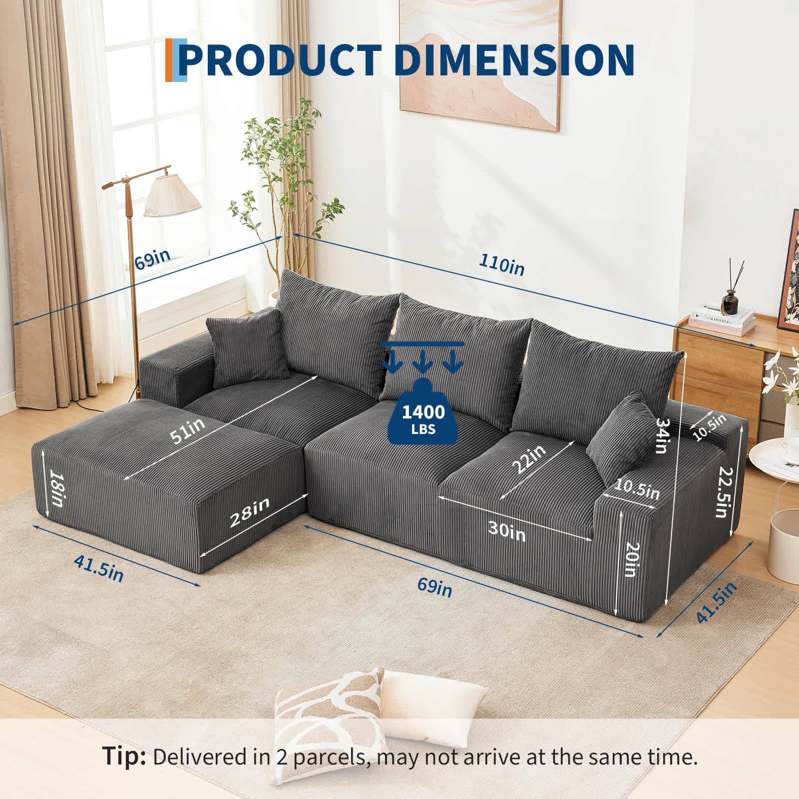 Qeetex EX-PHO-34Q55UBE Sofas-Loveseats - View #8