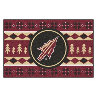 FANMATS Florida State Seminoles 1-1/2-ft x 2-1/2-ft Red Rectangular Indoor Door Mat FANMATS Florida State Seminoles 1-1/2-ft x 2-1/2-ft Red Rectangular Indoor Door Mat