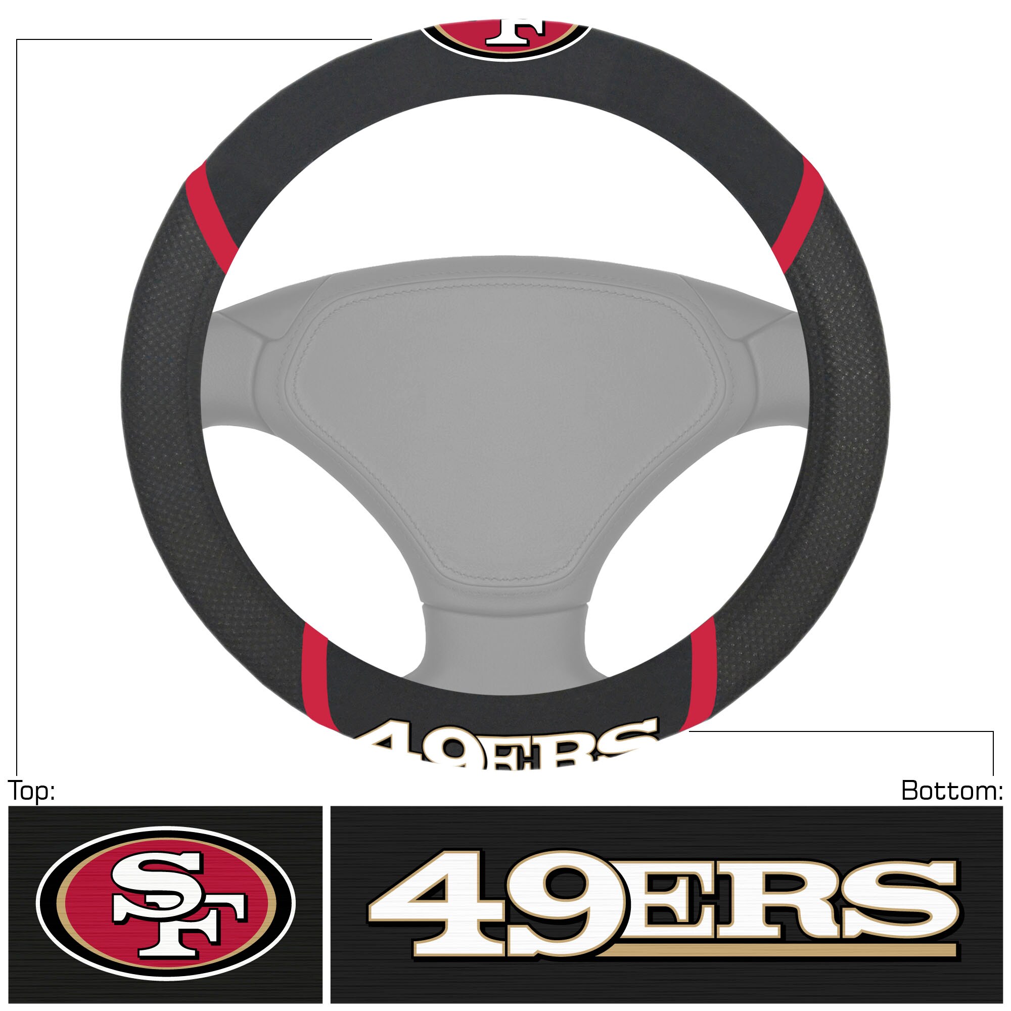 MLB San Francisco Giants Poly-Suede Steering Wheel Cover – SPORTS NATION